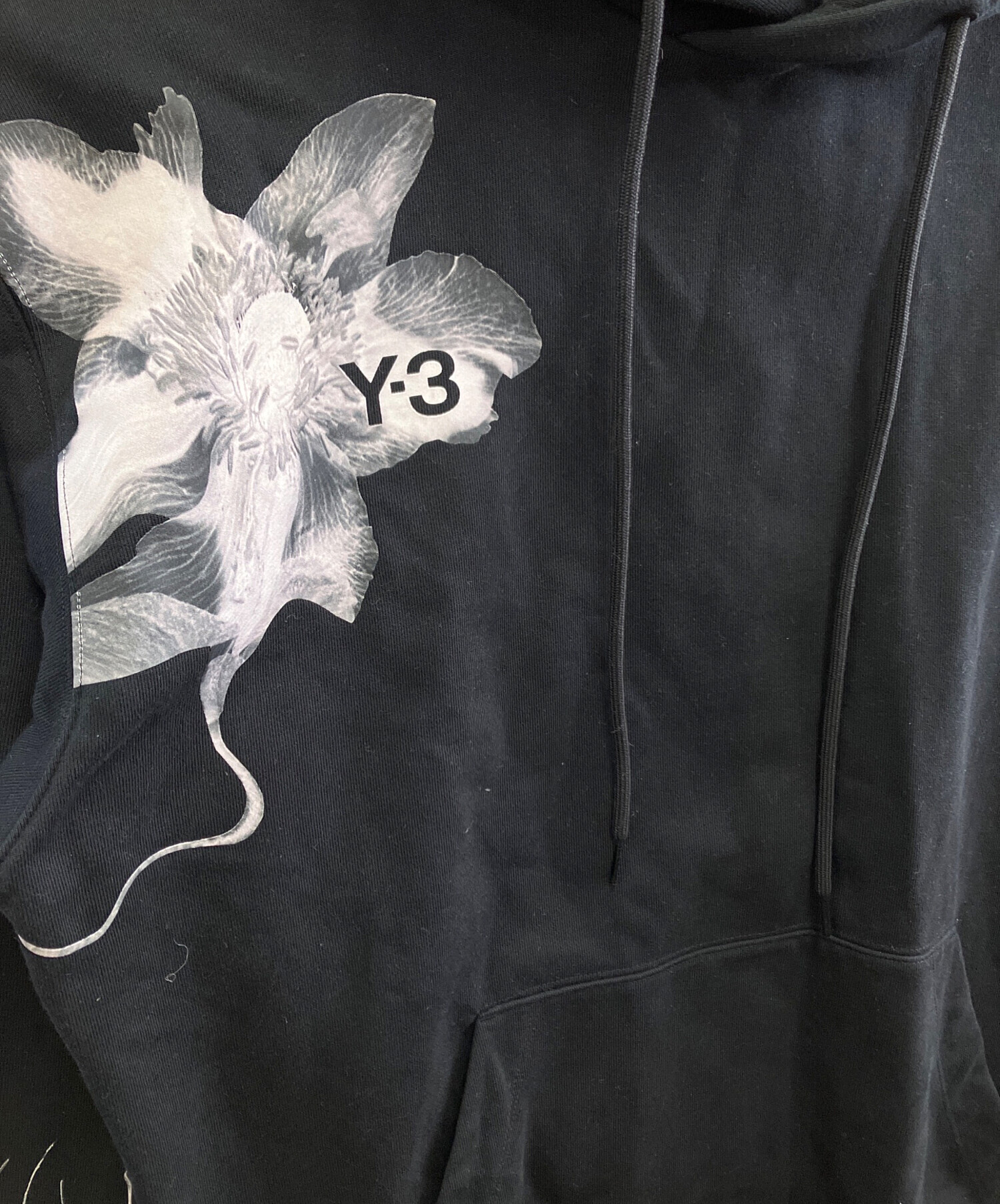中古・古着通販】Y-3 (ワイスリー) プルオーバーパーカー ブラック 
