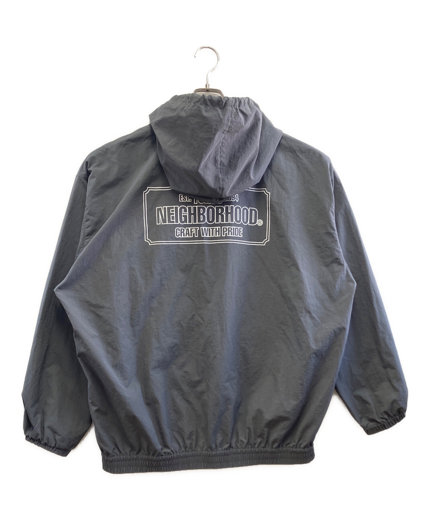 NEIGHBORHOOD ジャンパー グレー Sサイズ 中古・古着通販】NEIGHBORHOOD (ネイバーフッド) ナイロンジャケット