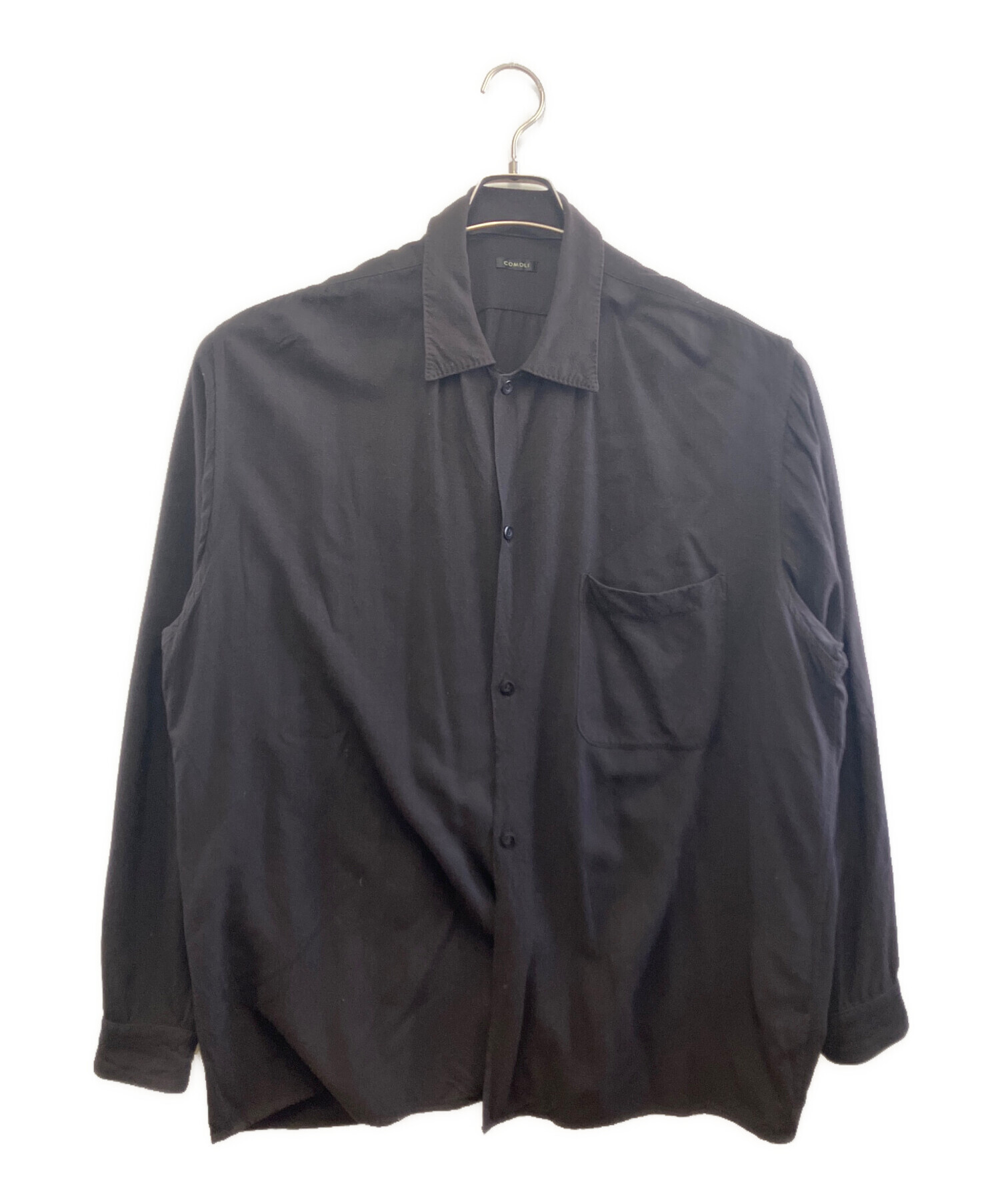 中古・古着通販】COMOLI (コモリ) 長袖シャツ ブラック サイズ:3