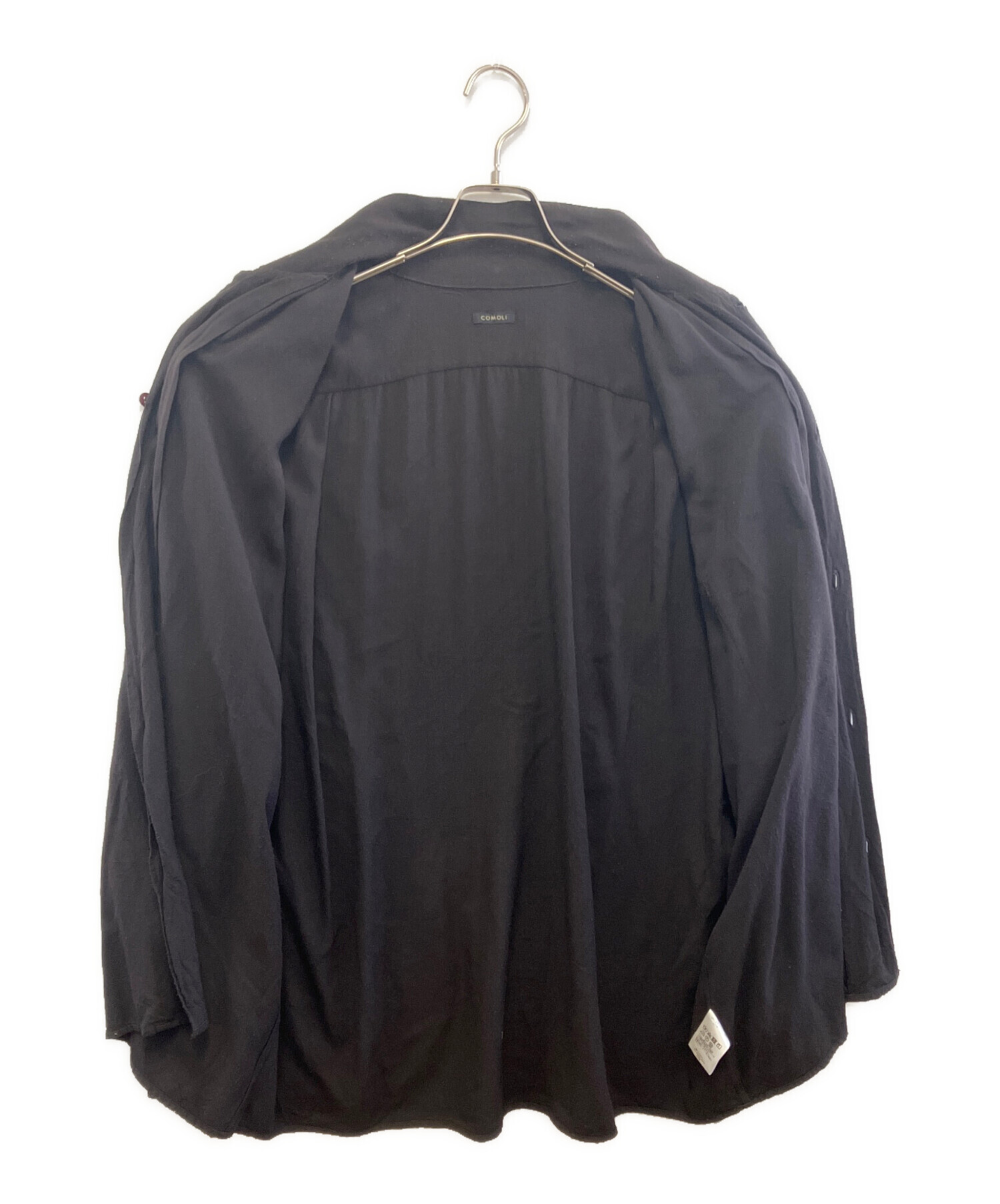 中古・古着通販】COMOLI (コモリ) 長袖シャツ ブラック サイズ:3