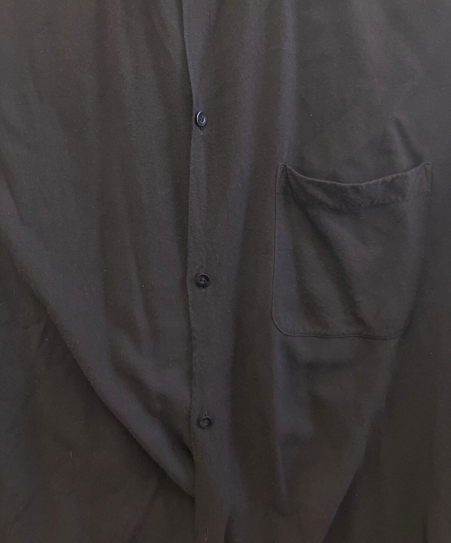 中古・古着通販】COMOLI (コモリ) 長袖シャツ ブラック サイズ:3