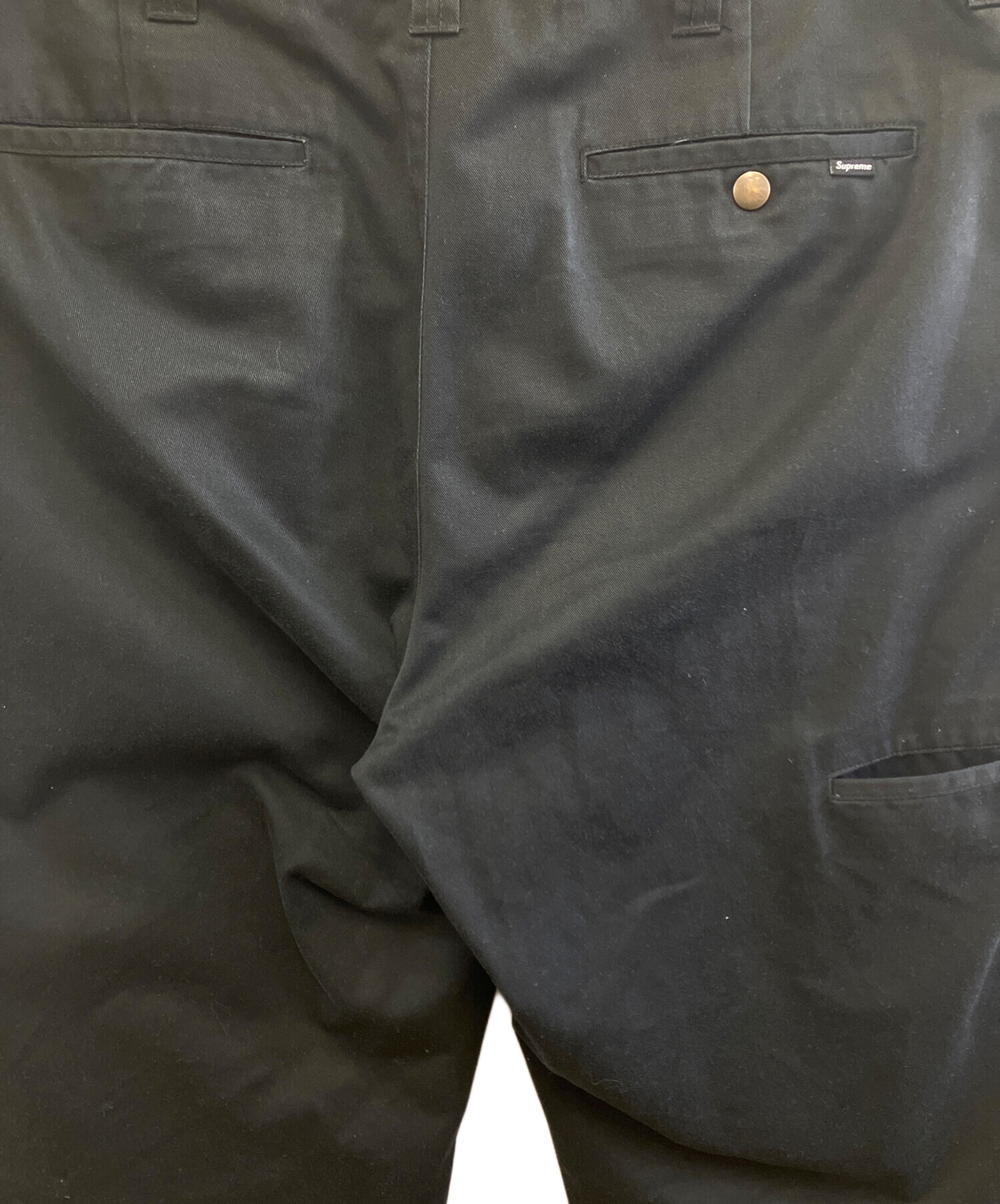 中古・古着通販】Supreme (シュプリーム) チノパン ブラック サイズ:34