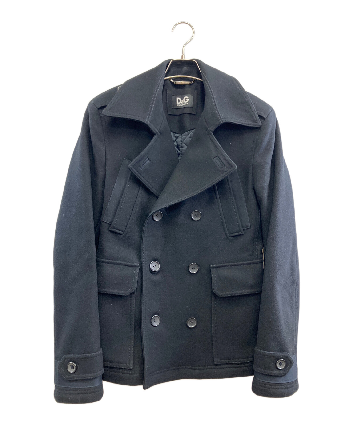 【Dolce & Gabbana】ダークグレー ピーコート 中古・古着通販】DOLCE & GABBANA (ドルチェ＆ガッバーナ) Pコート