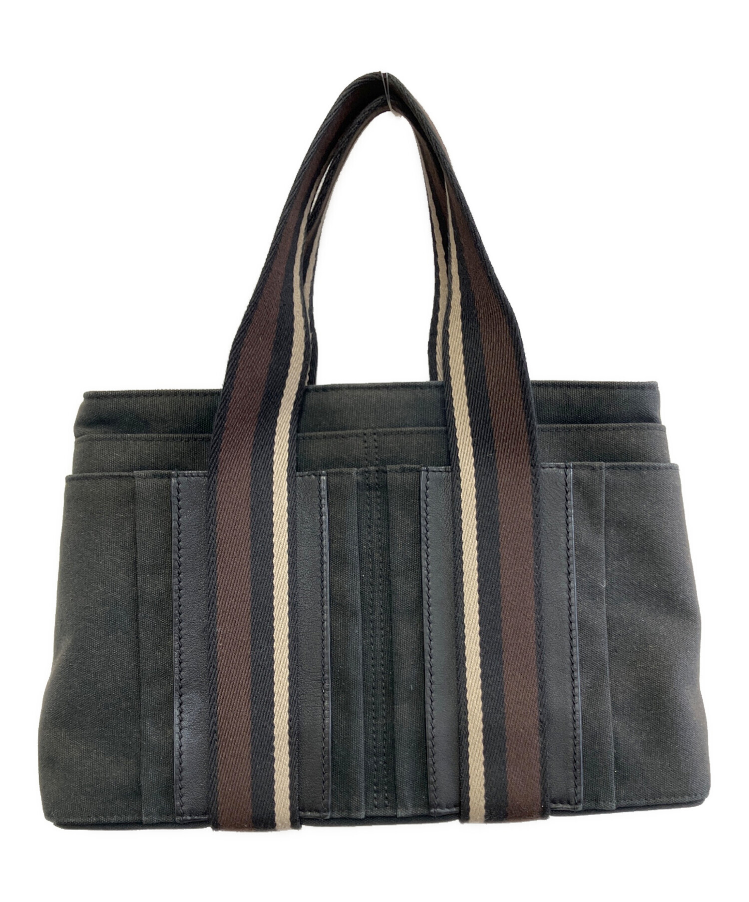 HERMES エルメス トートバッグ ブラック 中古・古着通販】HERMES (エルメス) トートバッグ ブラック｜ブランド