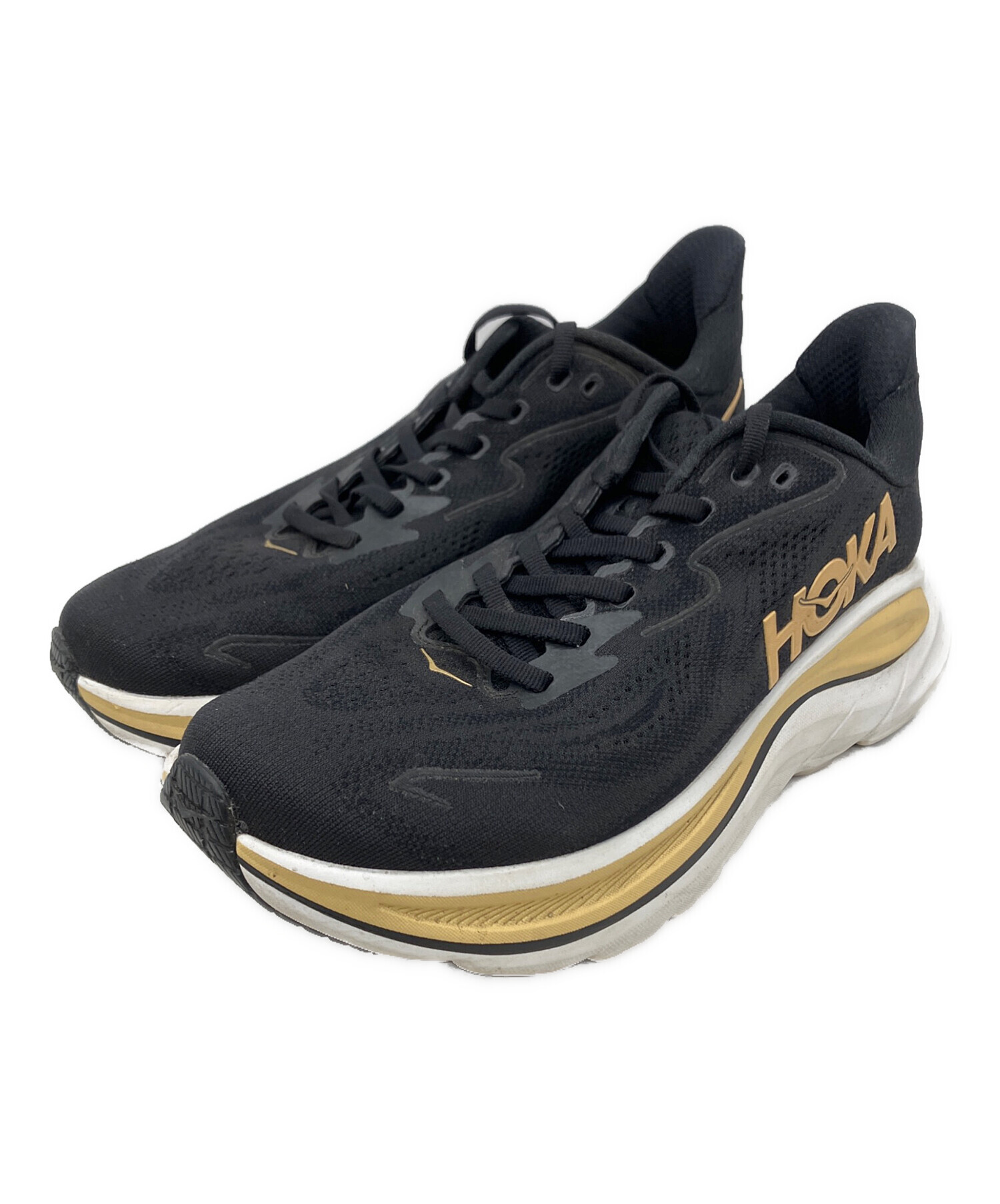 HOKA ホカ　スニーカー　美品　24.5センチ 中古・古着通販】HOKA (ホカ) ローカットスニーカー ブラック サイズ