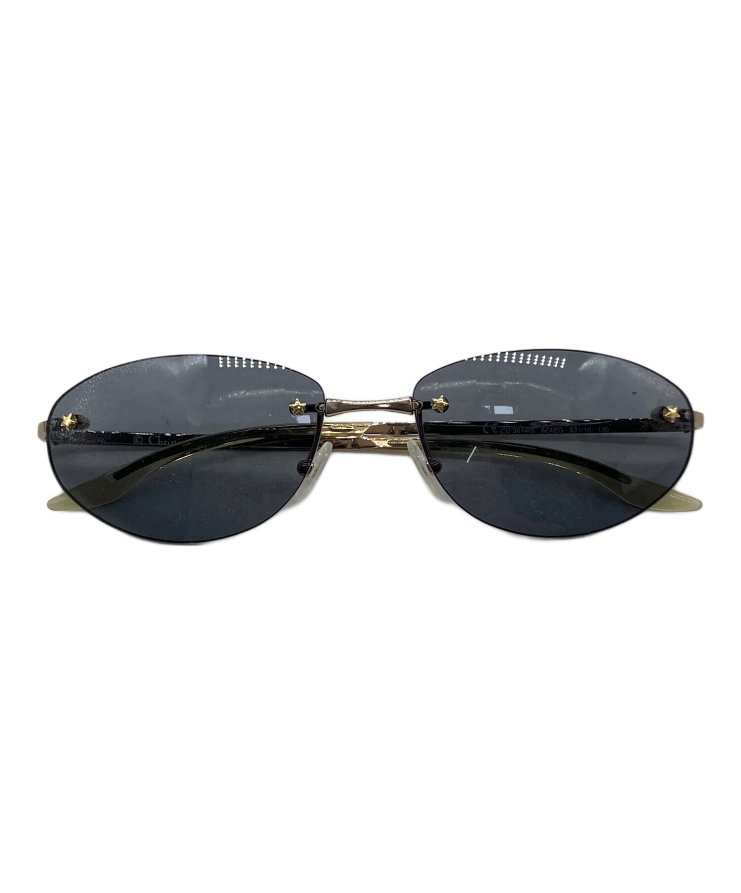 Christian Dior クリスチャンディオール/ディオールビジューストーンサングラス/Dior Mystere/57 17 140/ABランク/89【中古】 Christian Dior クリスチャンディオール/ディオールビジューストーン