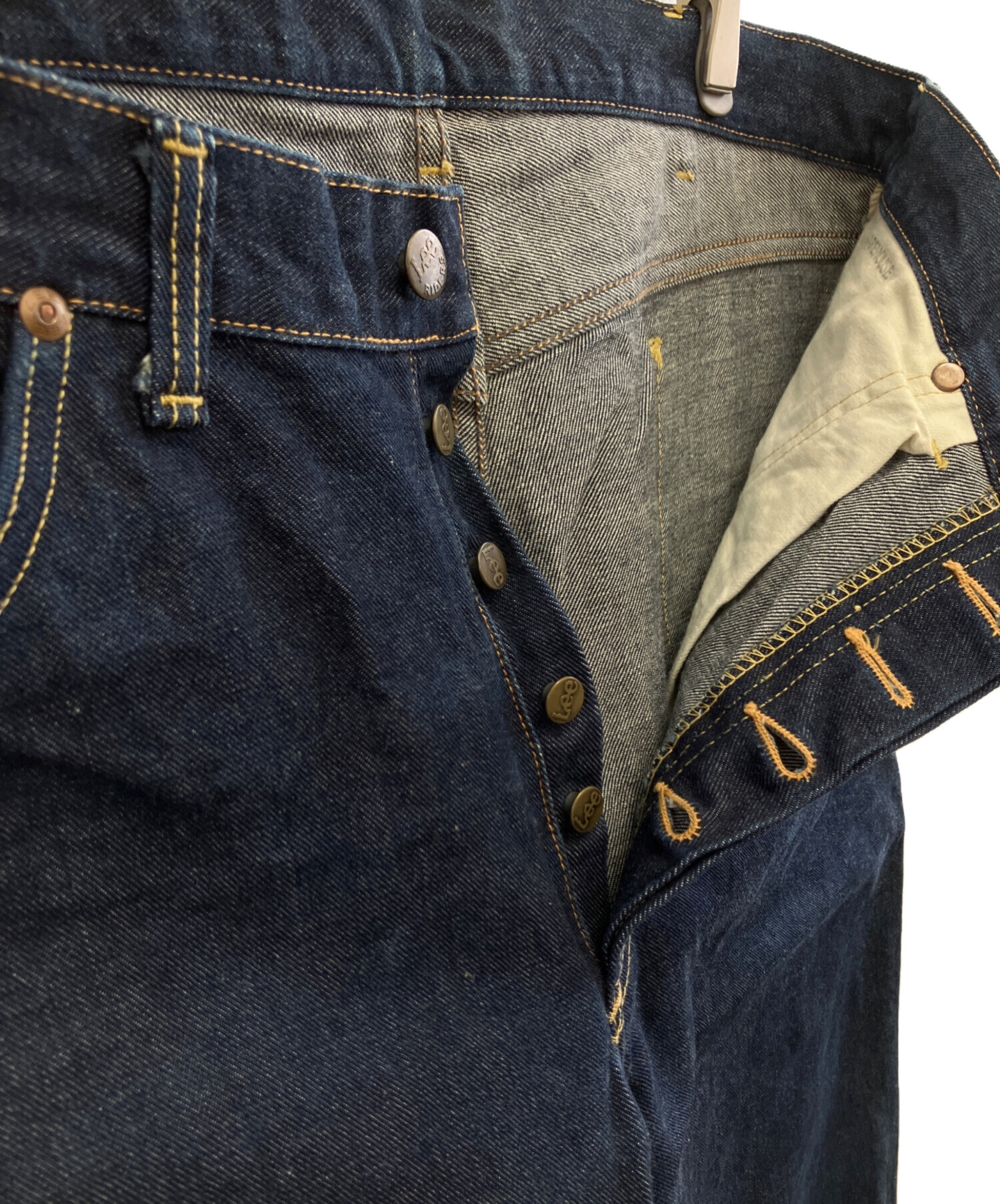 WAREHOUS E &C Oボタンフライ デニムパンツ インディゴ WAREHOUS E &C