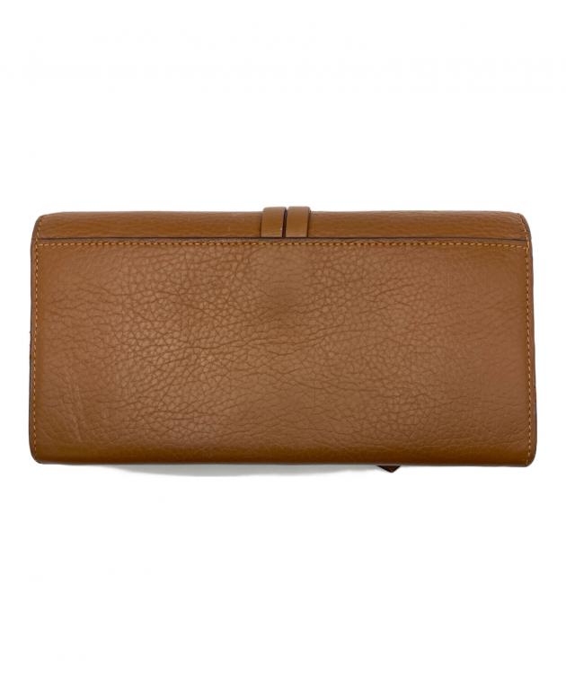 中古・古着通販】Chloe (クロエ) フラップ付き長財布 ブラウン