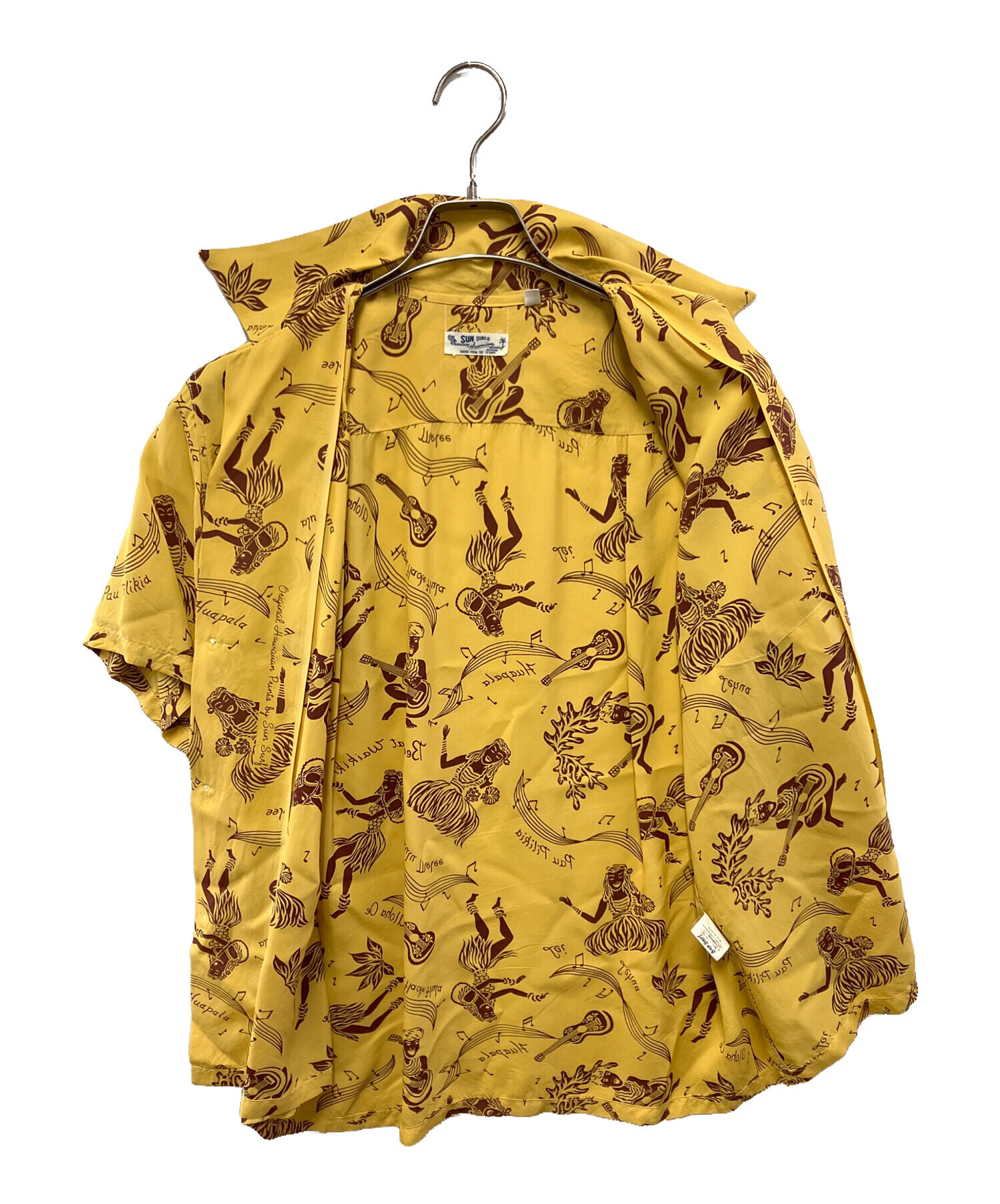中古・古着通販】Sun Surf (サンサーフ) 半袖シャツ イエロー サイズ:M
