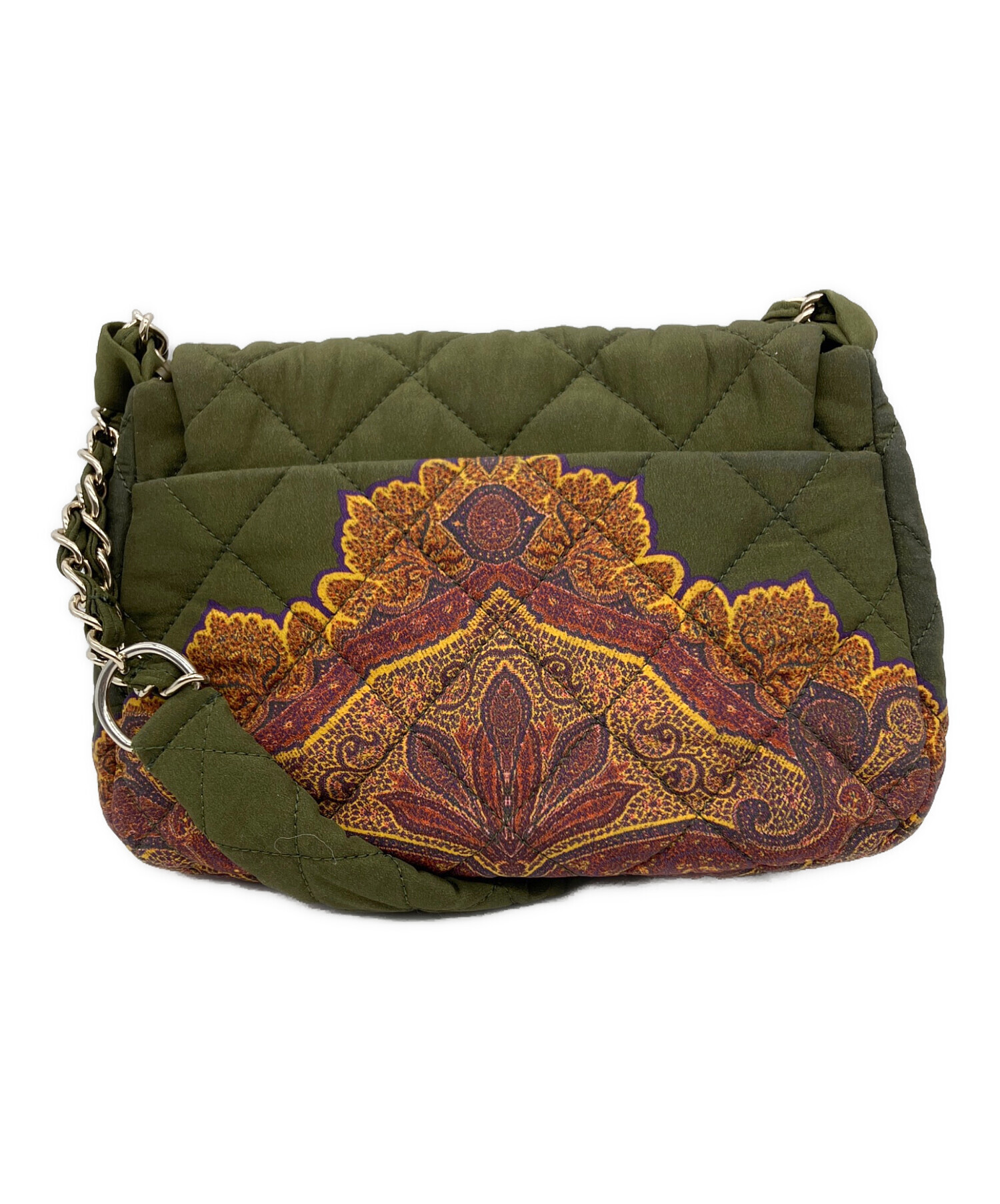 中古・古着通販】ETRO (エトロ) ショルダーバッグ カーキ｜ブランド 