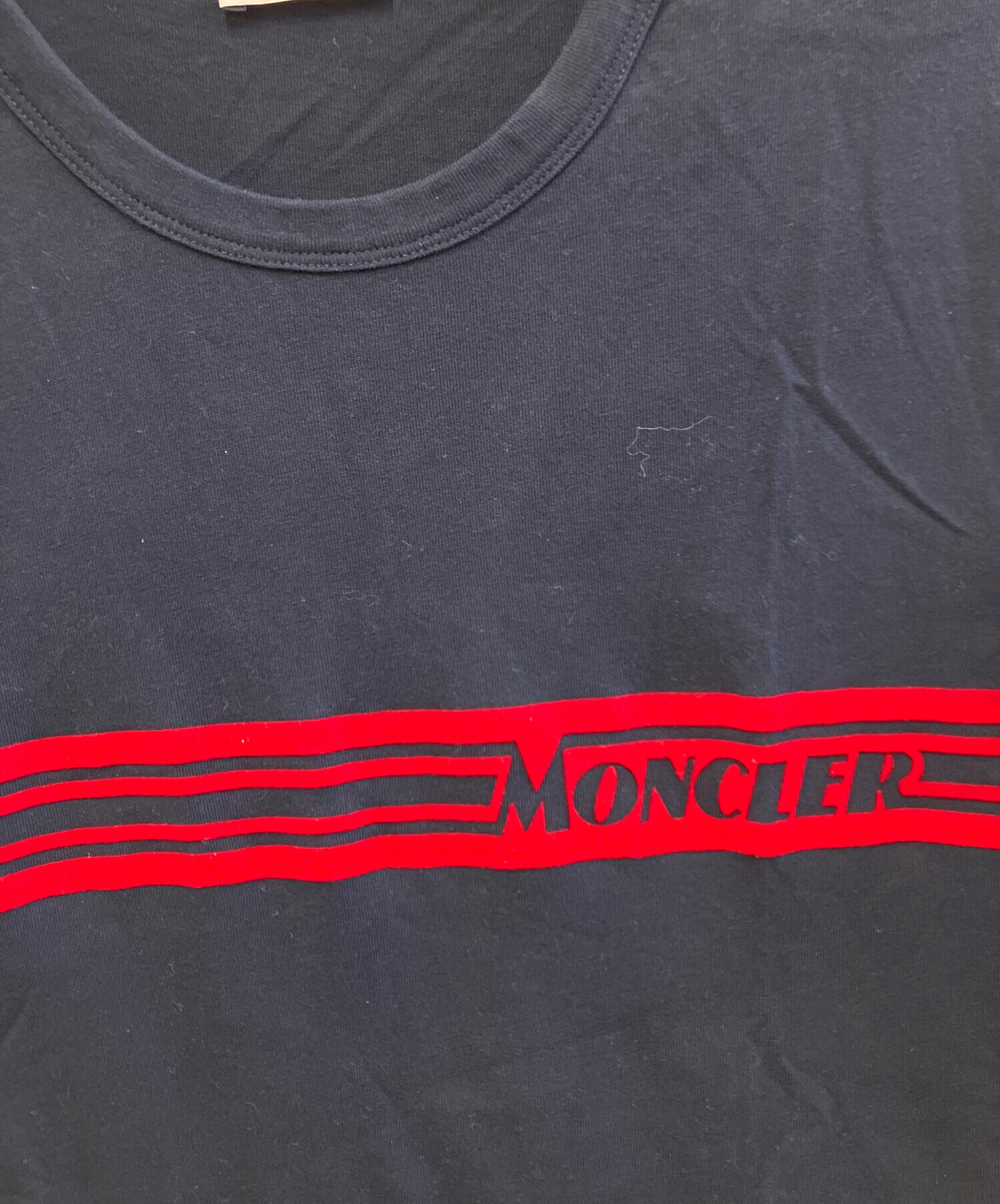 中古・古着通販】MONCLER (モンクレール) 半袖カットソー ネイビー