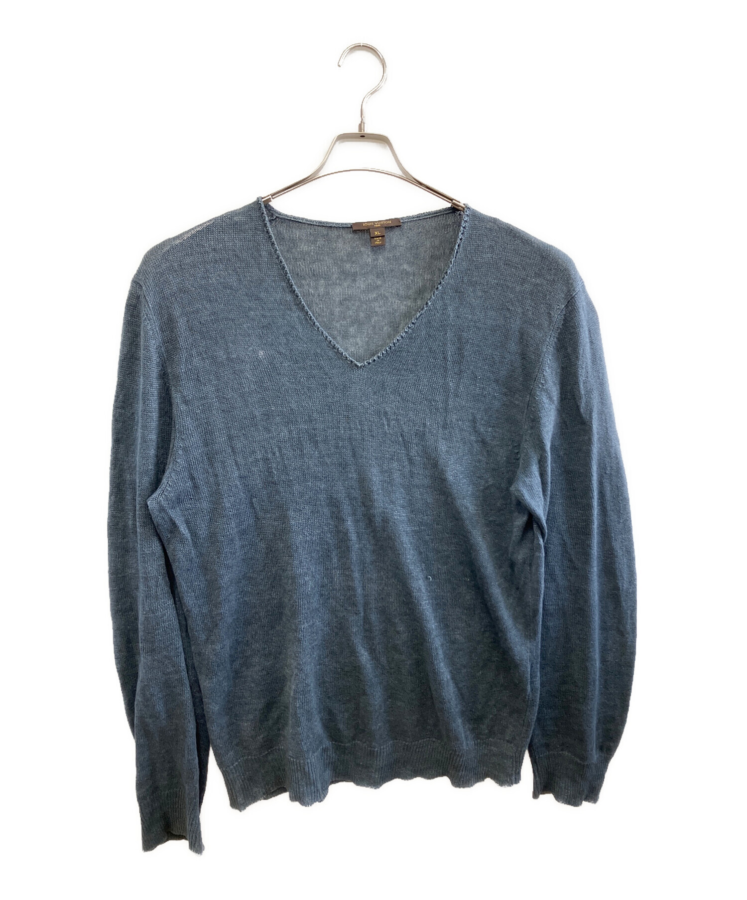 中古・古着通販】LOUIS VUITTON (ルイ ヴィトン) 薄手ニット ネイビー 