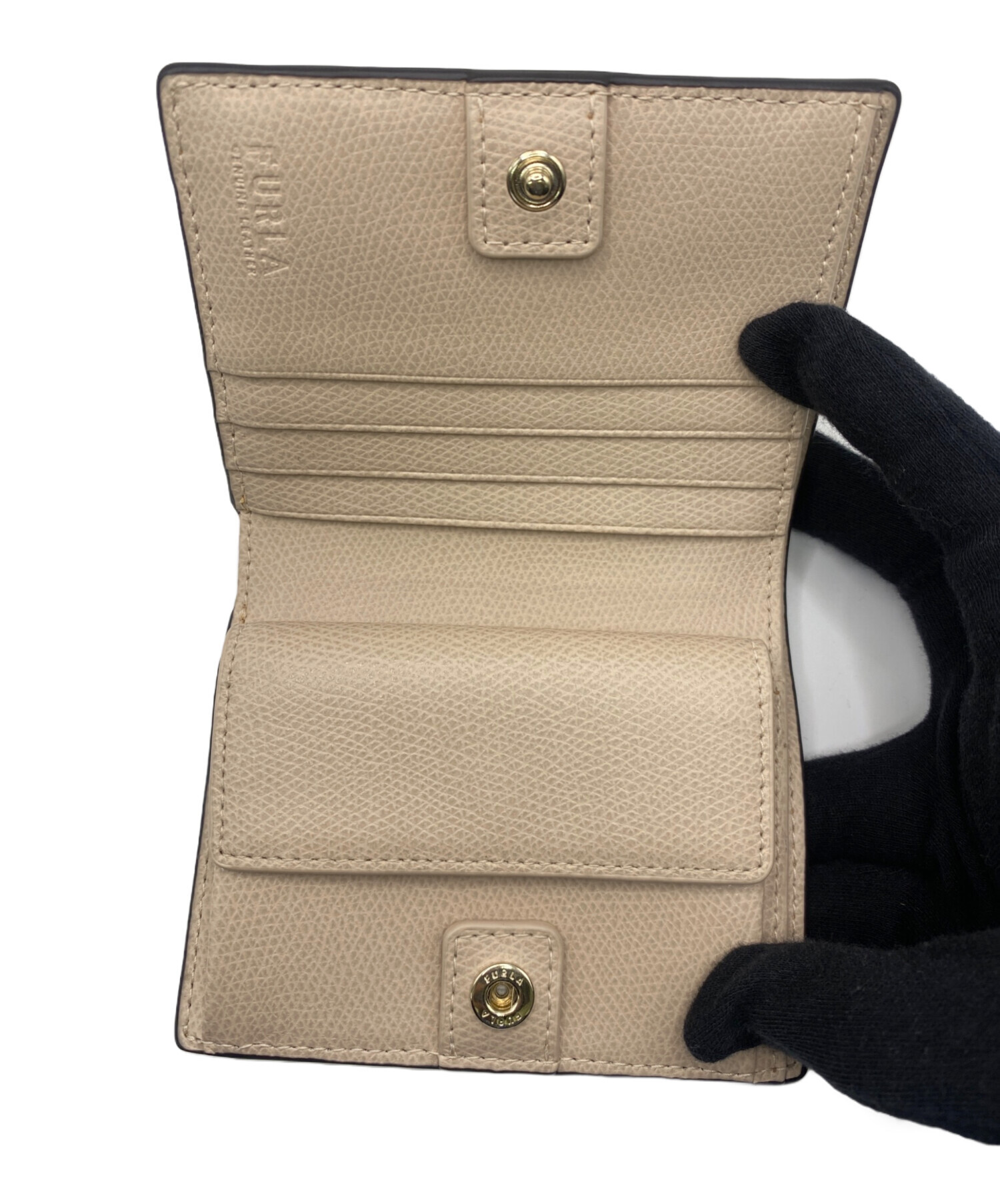 中古・古着通販】FURLA (フルラ) 2つ折り財布 イエロー｜ブランド