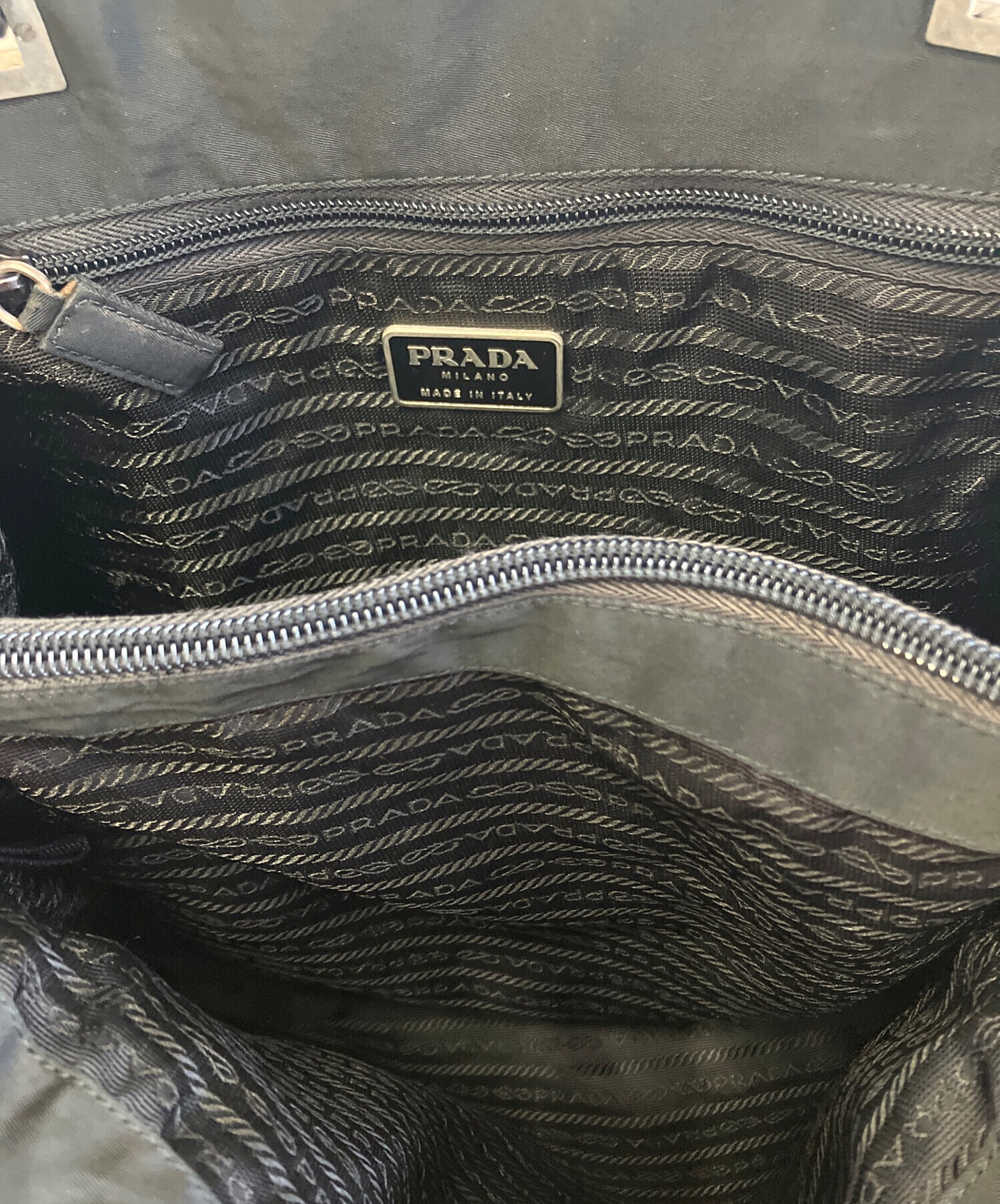 中古・古着通販】PRADA (プラダ) ナイロントートバッグ ブラック