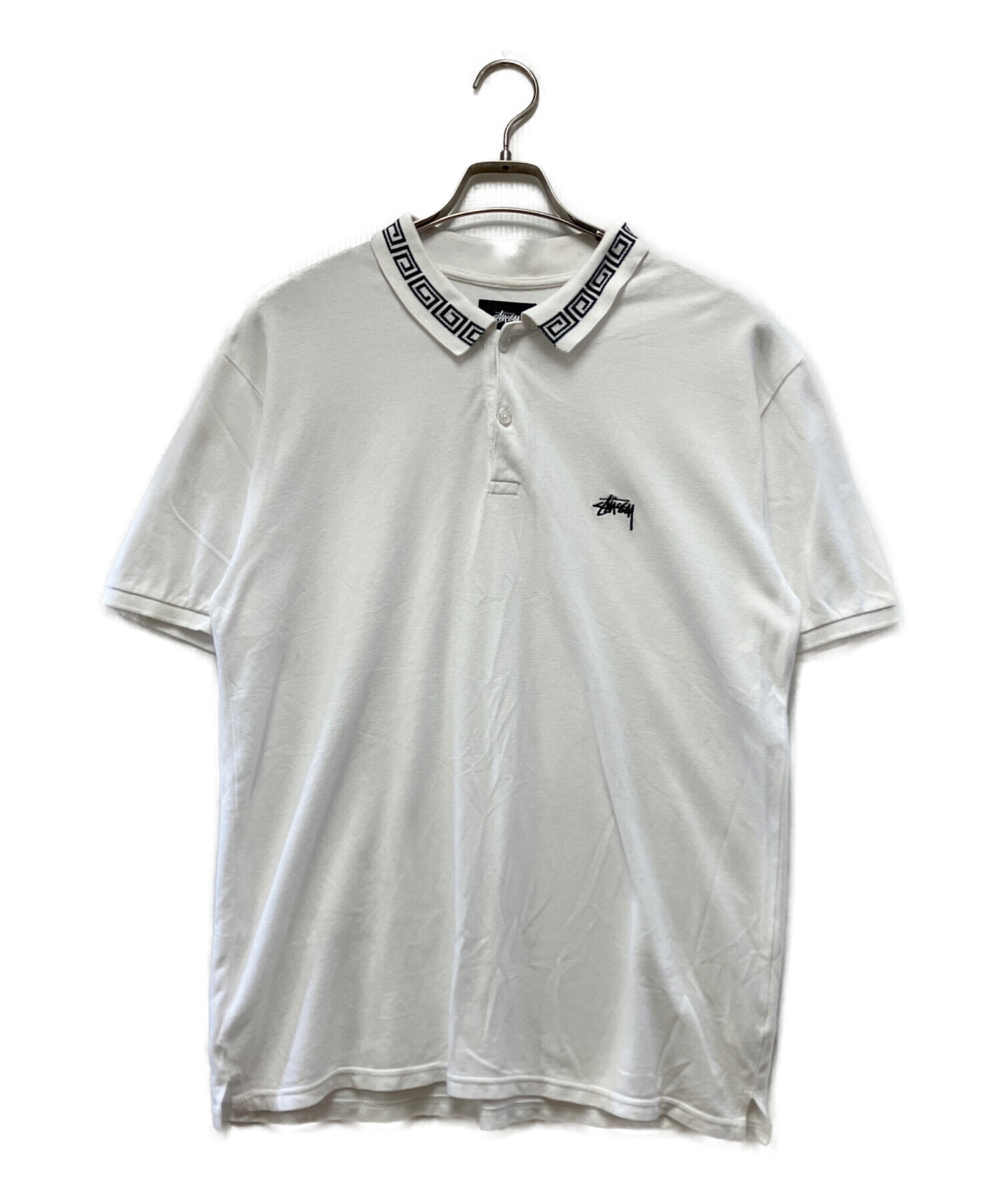 中古・古着通販】stussy (ステューシー) ポロシャツ ホワイト サイズ:M