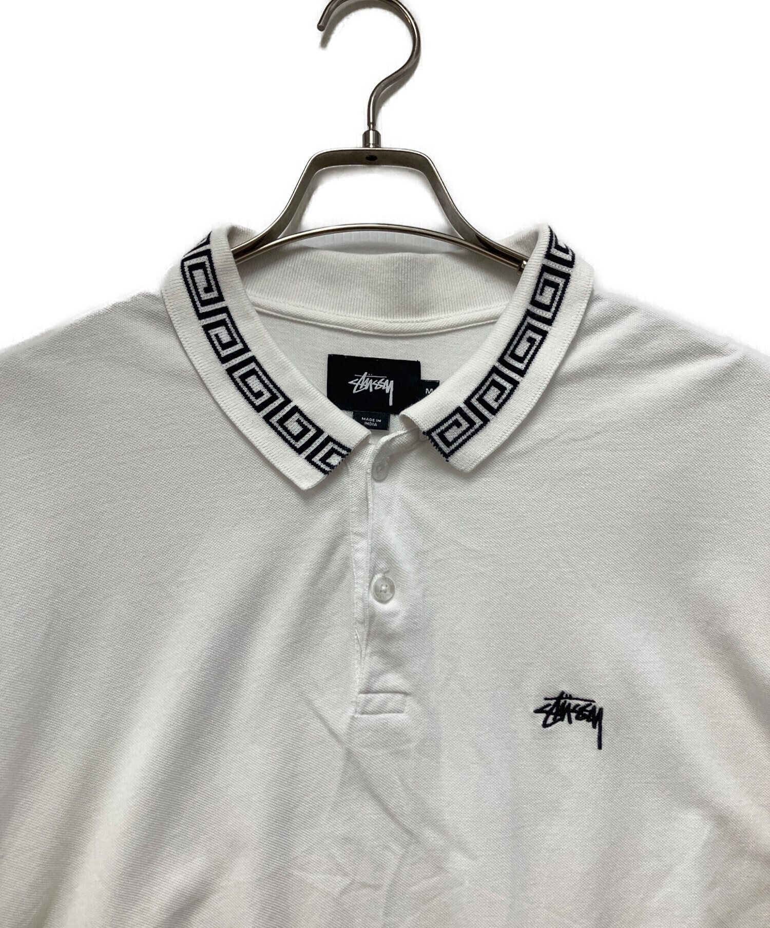 中古・古着通販】stussy (ステューシー) ポロシャツ ホワイト サイズ:M