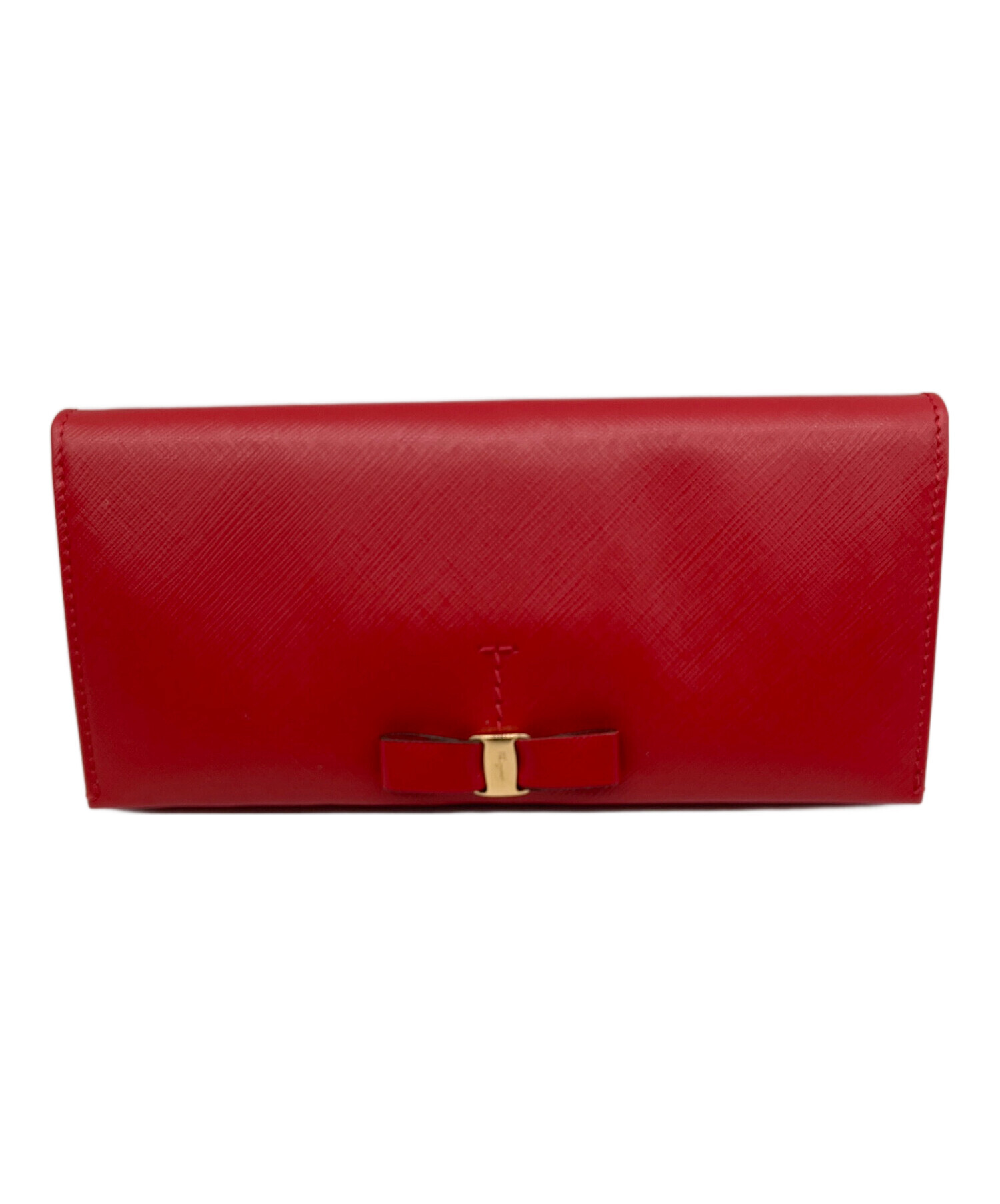 【未使用】Salvatore Ferragamo サルヴァトーレフェラガモ財布赤 中古・古着通販】Salvatore Ferragamo (サルヴァトーレ フェラガモ) 長