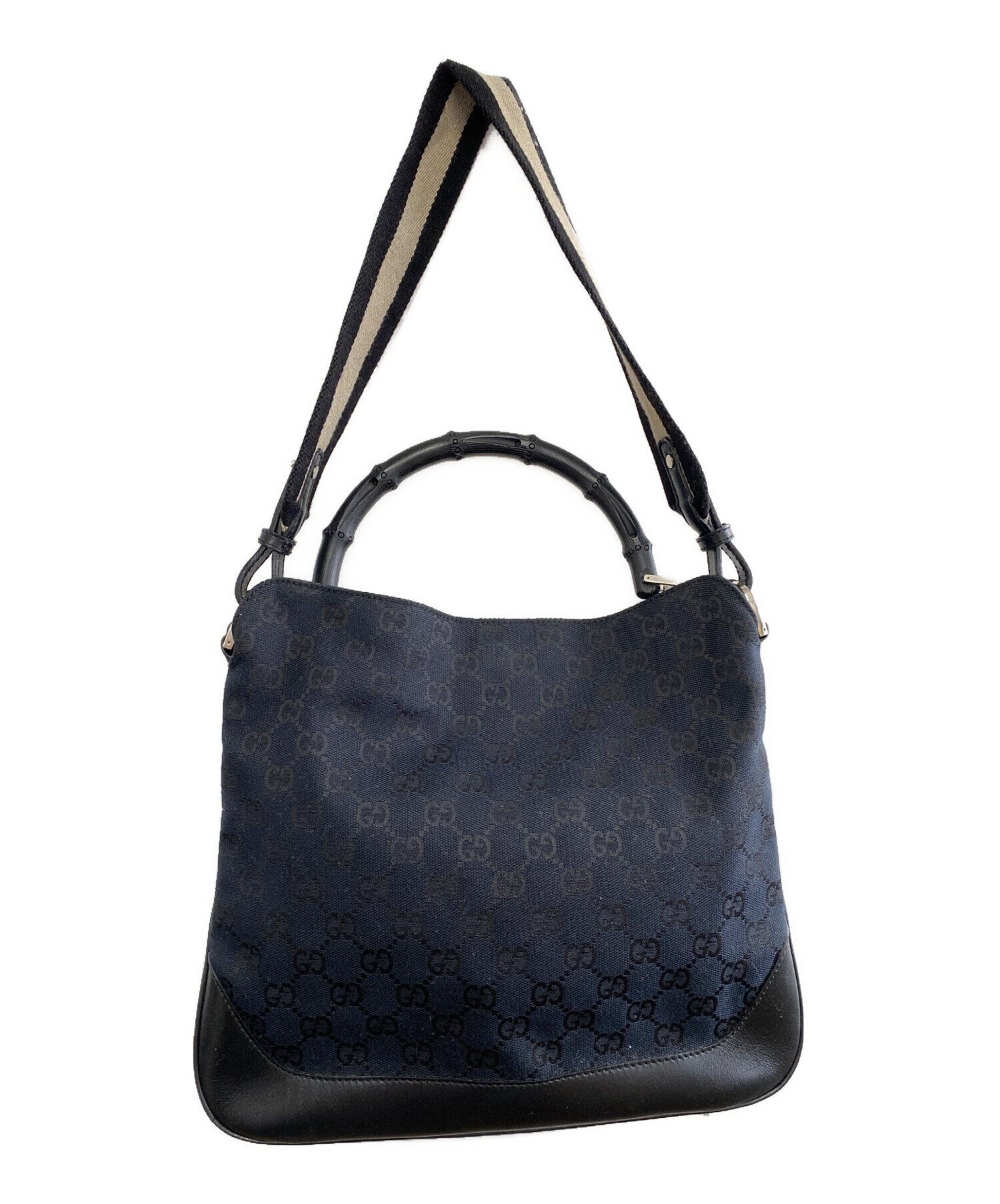 中古・古着通販】GUCCI (グッチ) ハンドバッグ ブラック｜ブランド