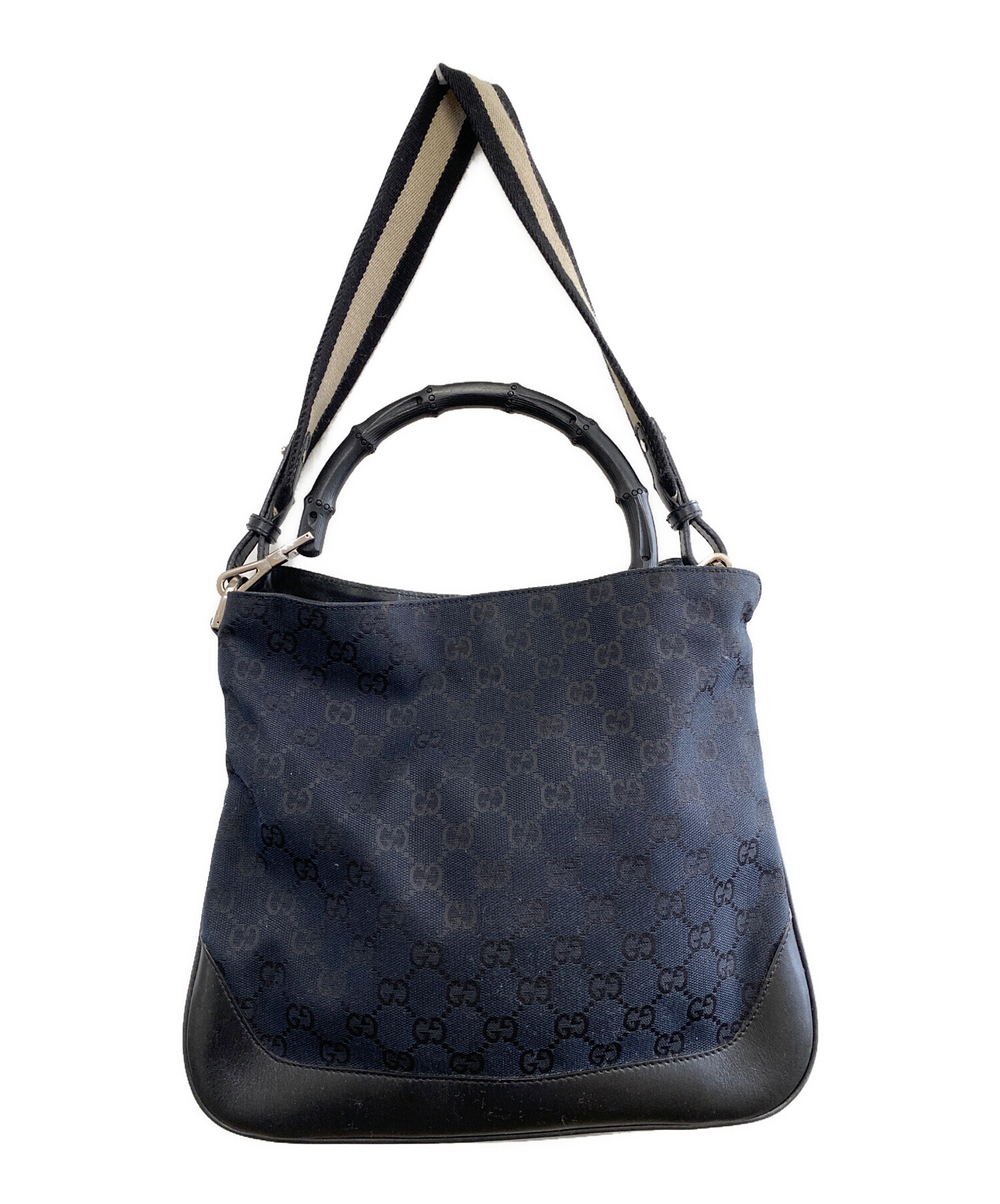 GUCCI ハンドバッグ　USED 中古・古着通販】GUCCI (グッチ) ハンドバッグ ブラック｜ブランド