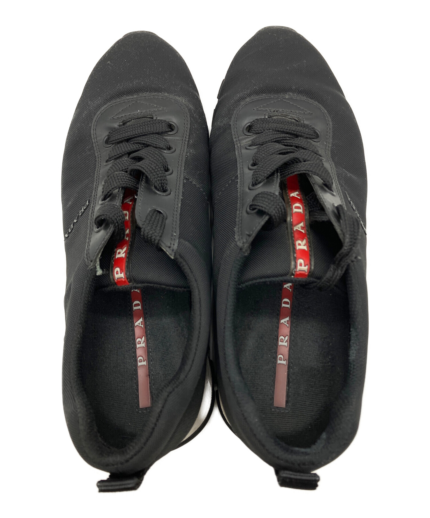 プラダスニーカー　35 1/2 中古・古着通販】PRADA (プラダ) スニーカー ブラック サイズ:5 1/2