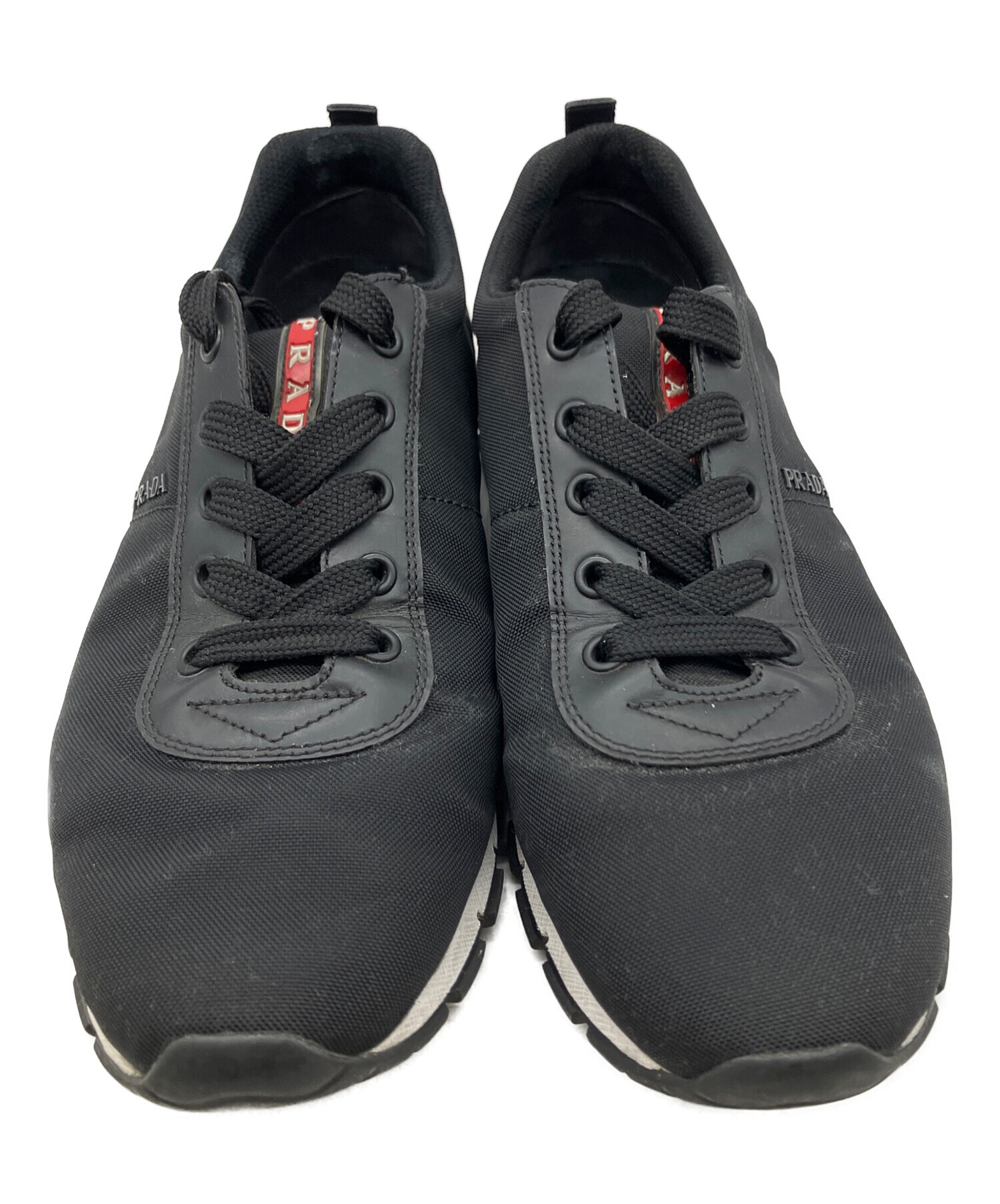 中古・古着通販】PRADA (プラダ) スニーカー ブラック サイズ:5 1/2
