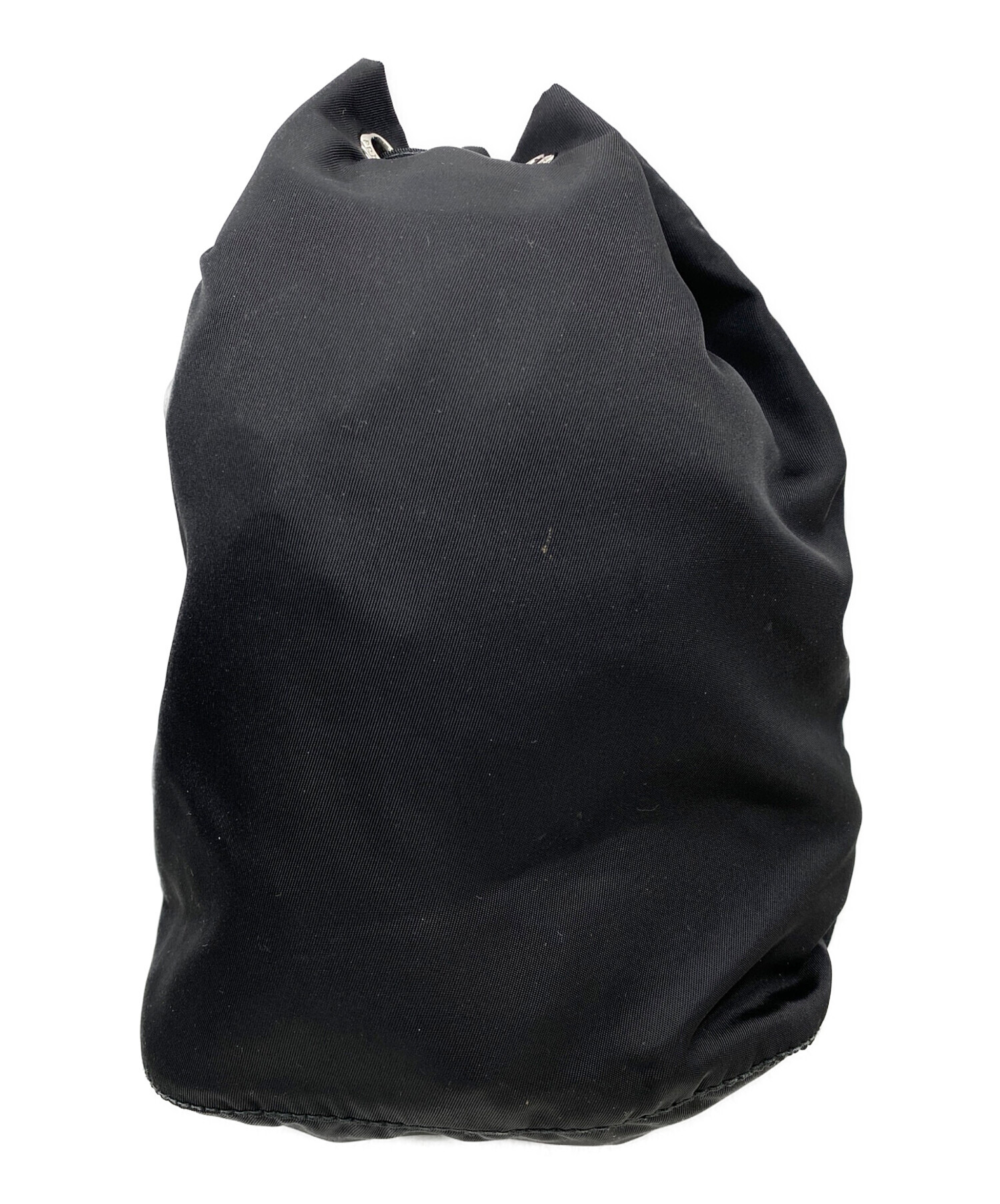 中古・古着通販】PRADA (プラダ) ナイロン巾着ポーチ ブラック