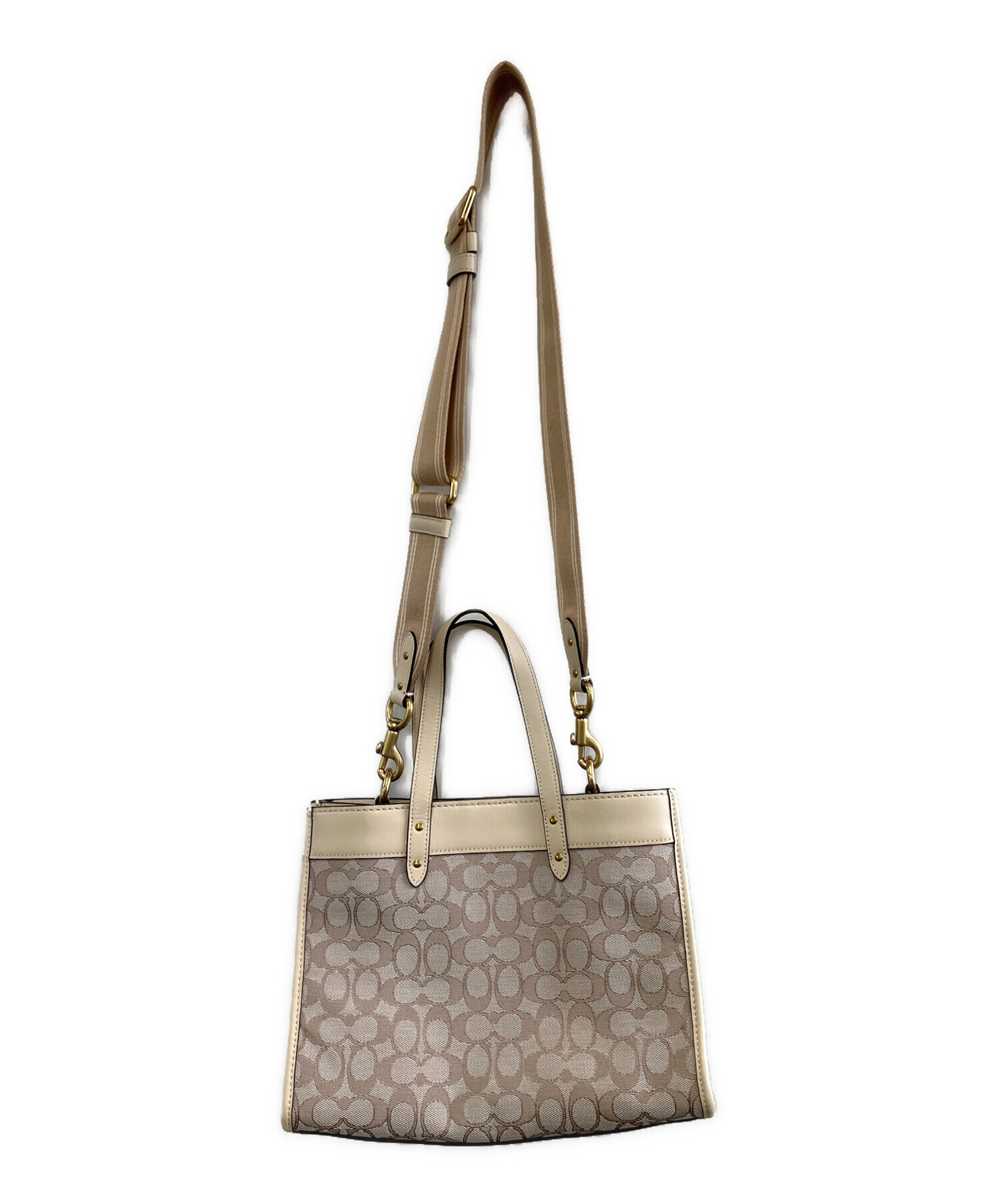 中古・古着通販】COACH (コーチ) 2WAYバッグ ベージュ｜ブランド・古着