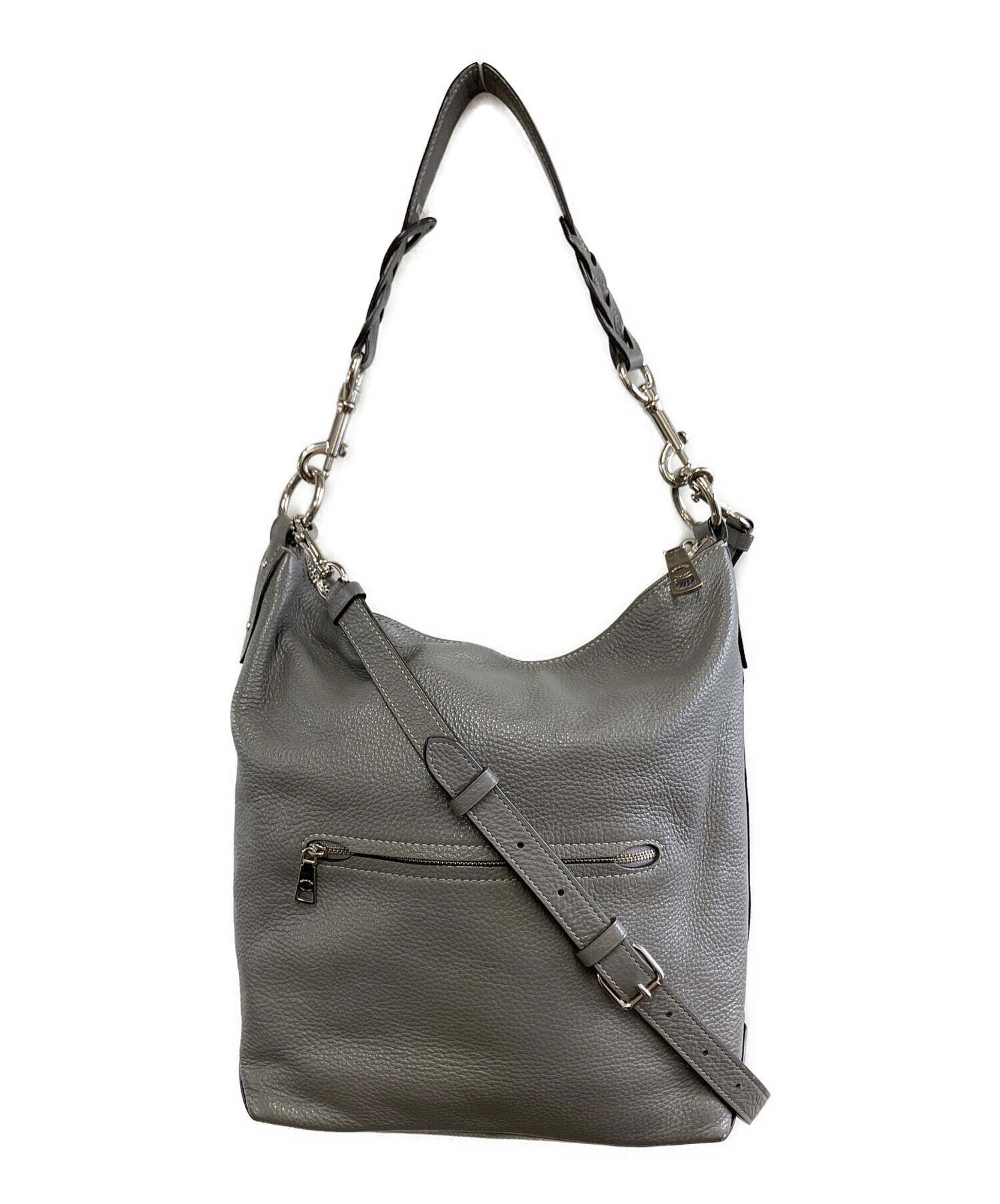 COACH メタリックグレー ショルダーバッグ 【公式通販】