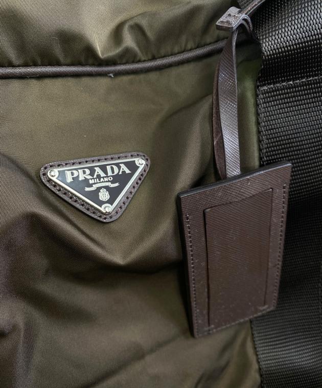 中古・古着通販】PRADA (プラダ) ナイロンボストンバッグ ブラウン