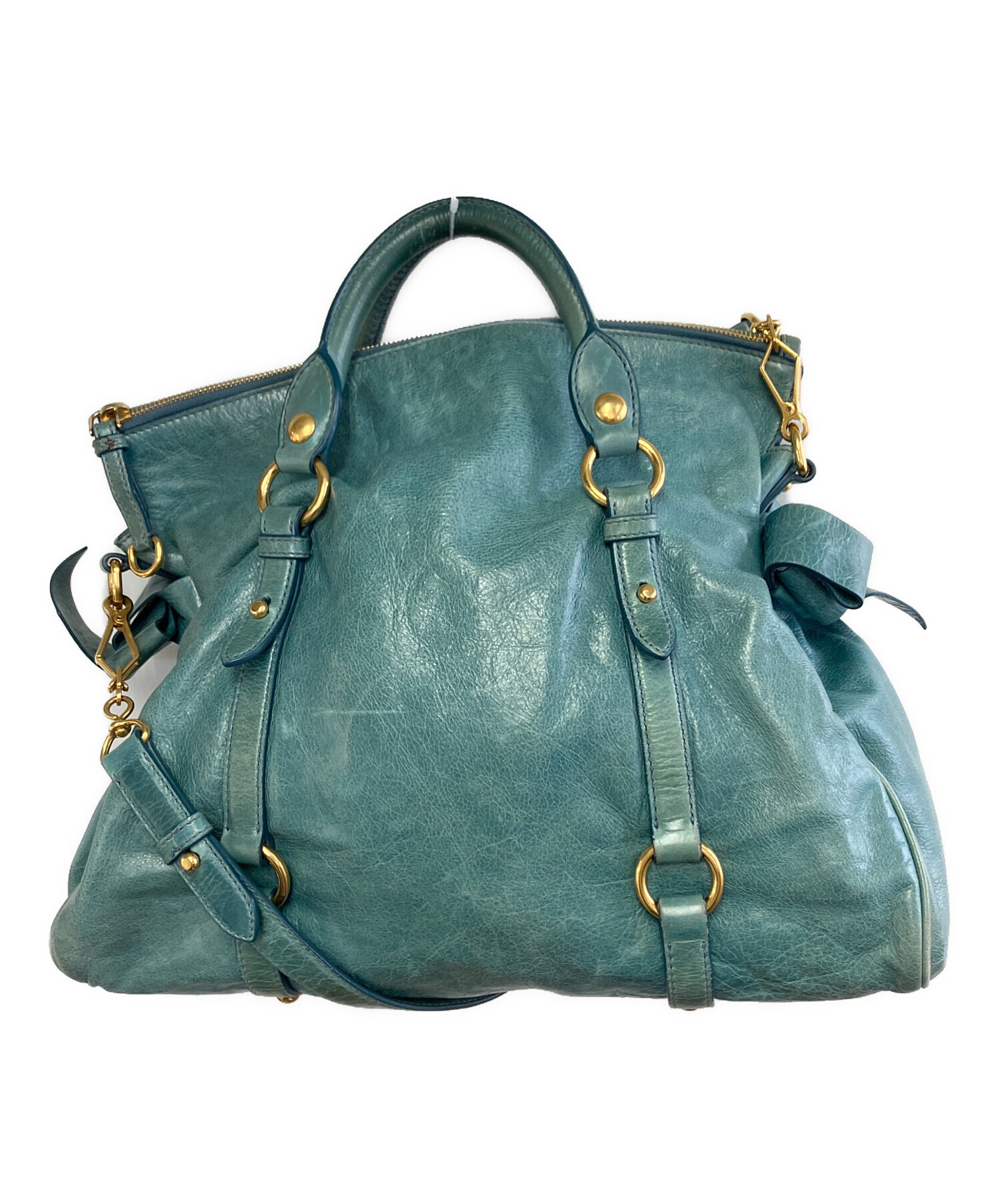 中古・古着通販】MIU MIU (ミュウミュウ) 2WAYバッグ ブルー｜ブランド
