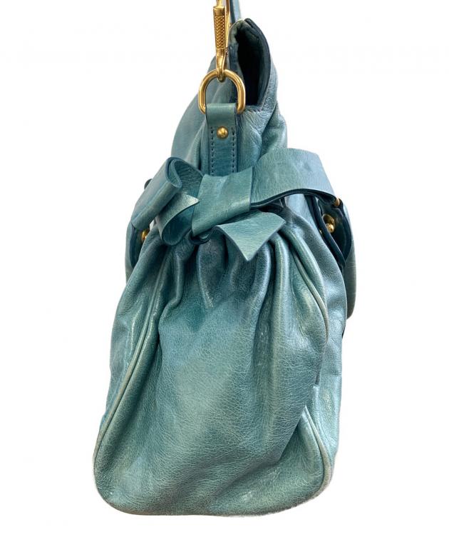中古・古着通販】MIU MIU (ミュウミュウ) 2WAYバッグ ブルー｜ブランド