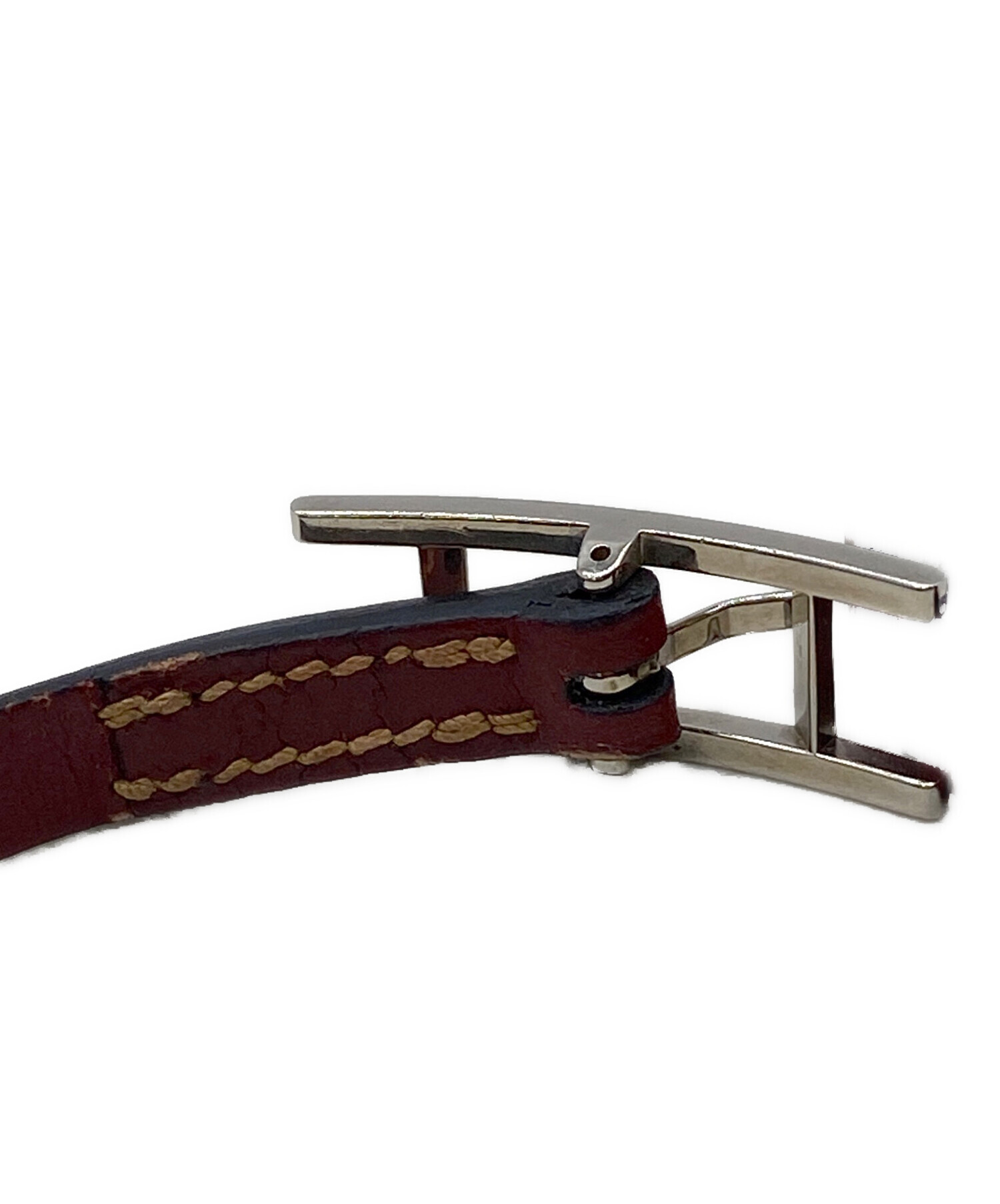 中古・古着通販】HERMES (エルメス) レザーブレスレット レッド