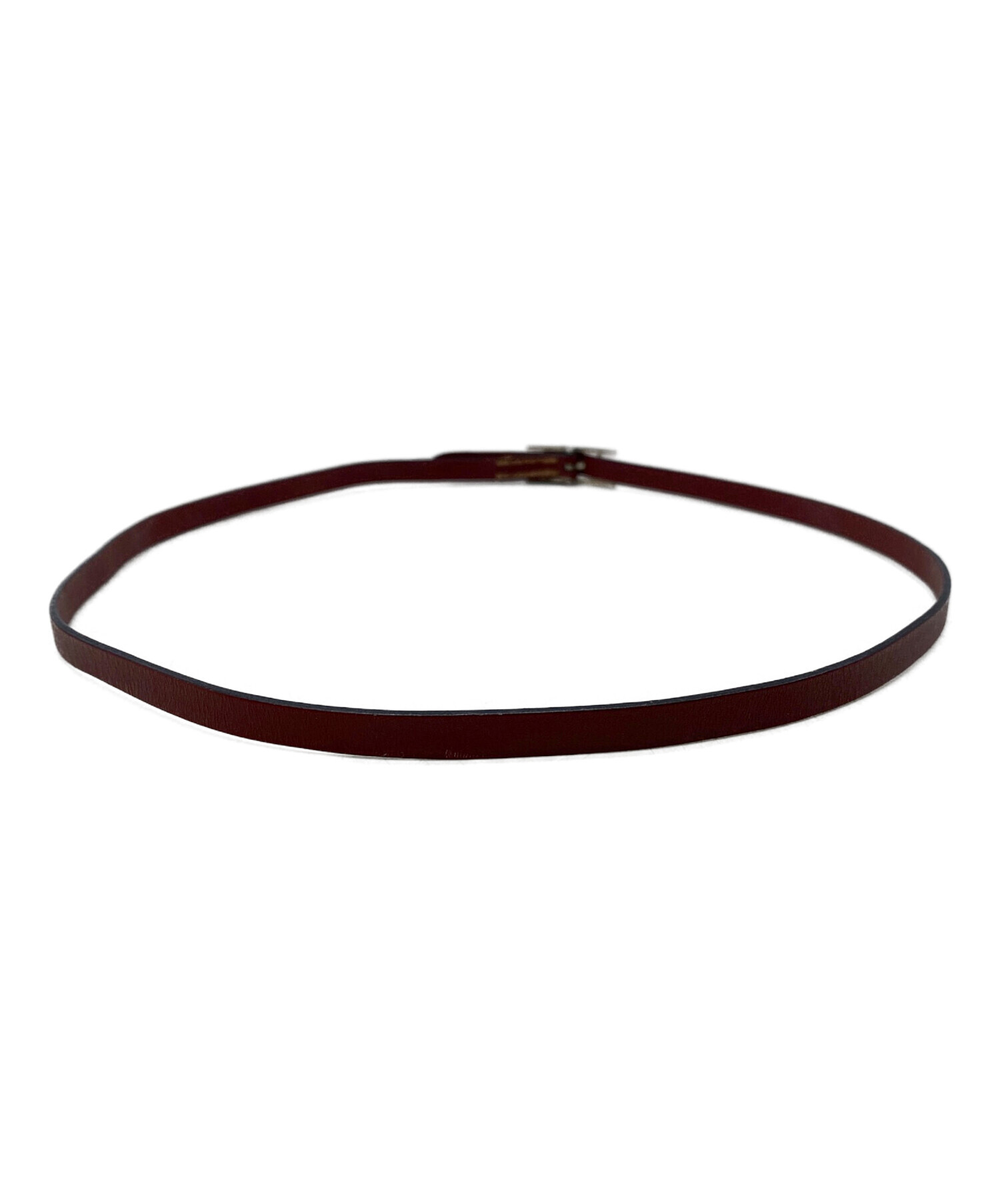 中古・古着通販】HERMES (エルメス) レザーブレスレット レッド