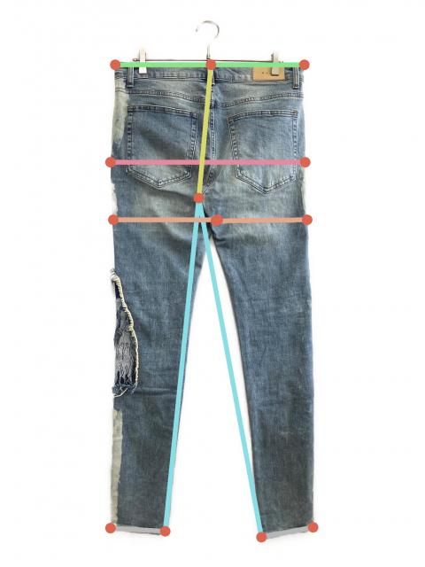 中古・古着通販】mnml (ミニマル) デニムパンツ インディゴ サイズ:34