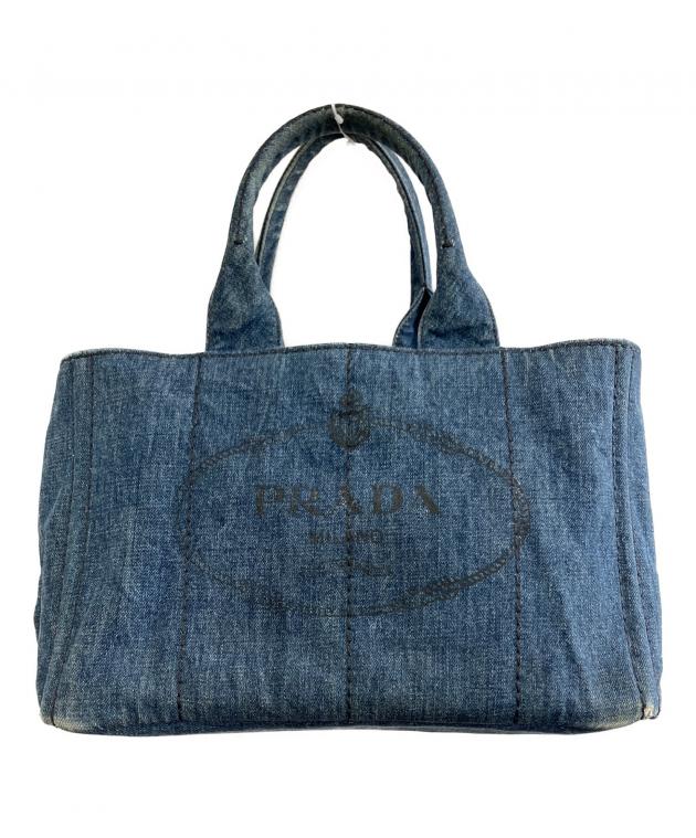 中古・古着通販】PRADA (プラダ) カナパデニムトートバッグ インディゴ