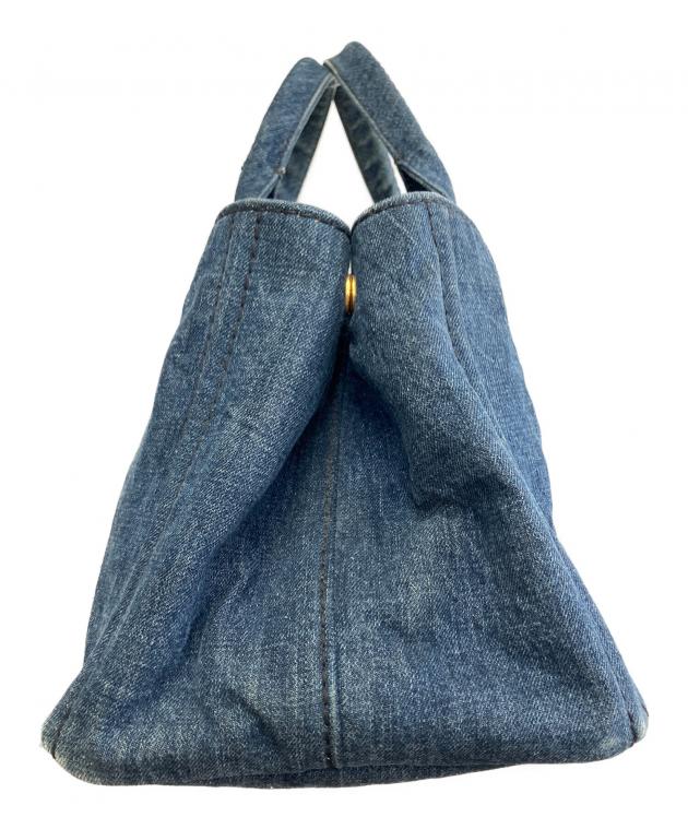 中古・古着通販】PRADA (プラダ) カナパデニムトートバッグ インディゴ
