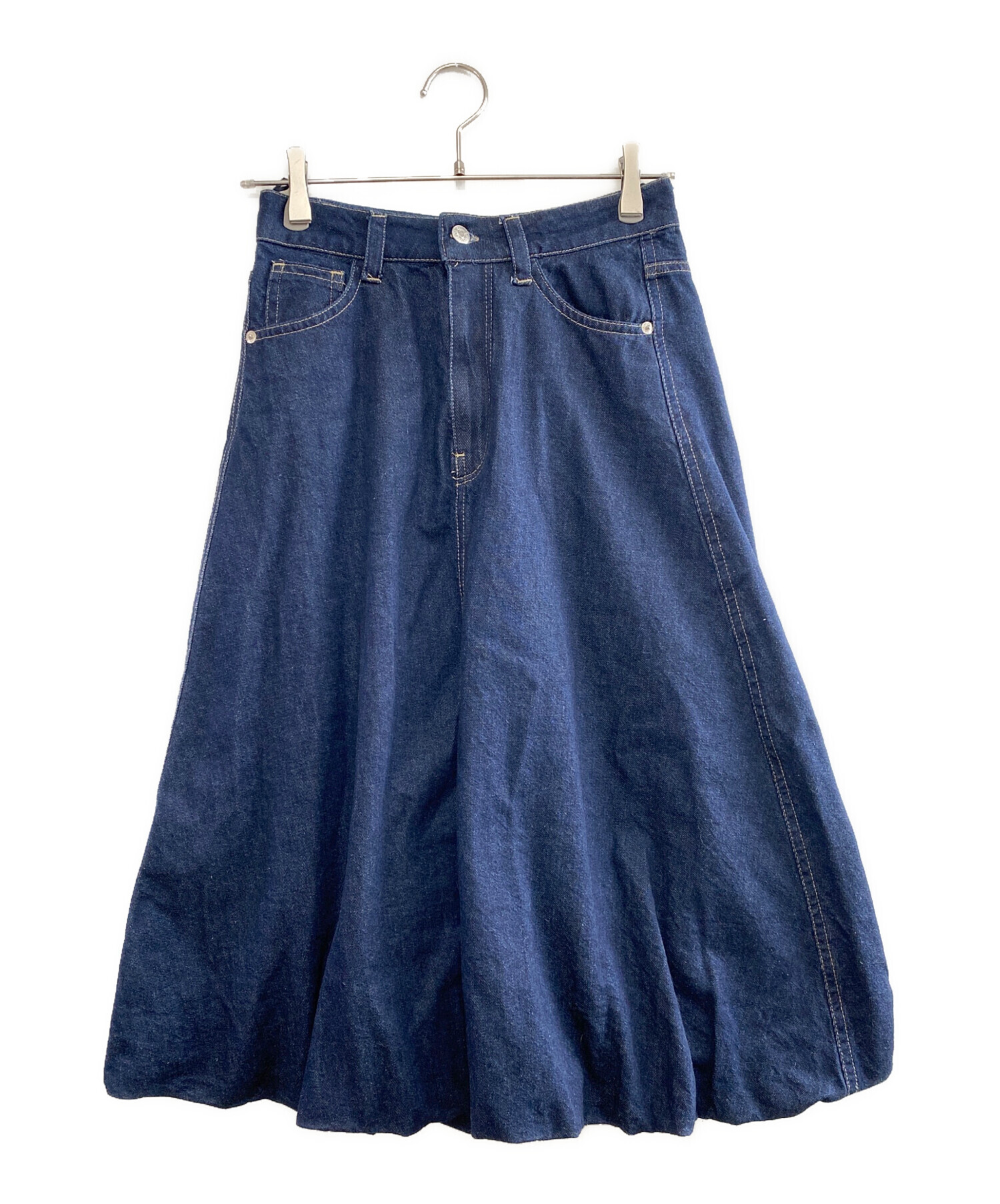 中古・古着通販】ZARA (ザラ) バルーンデニムスカート インディゴ