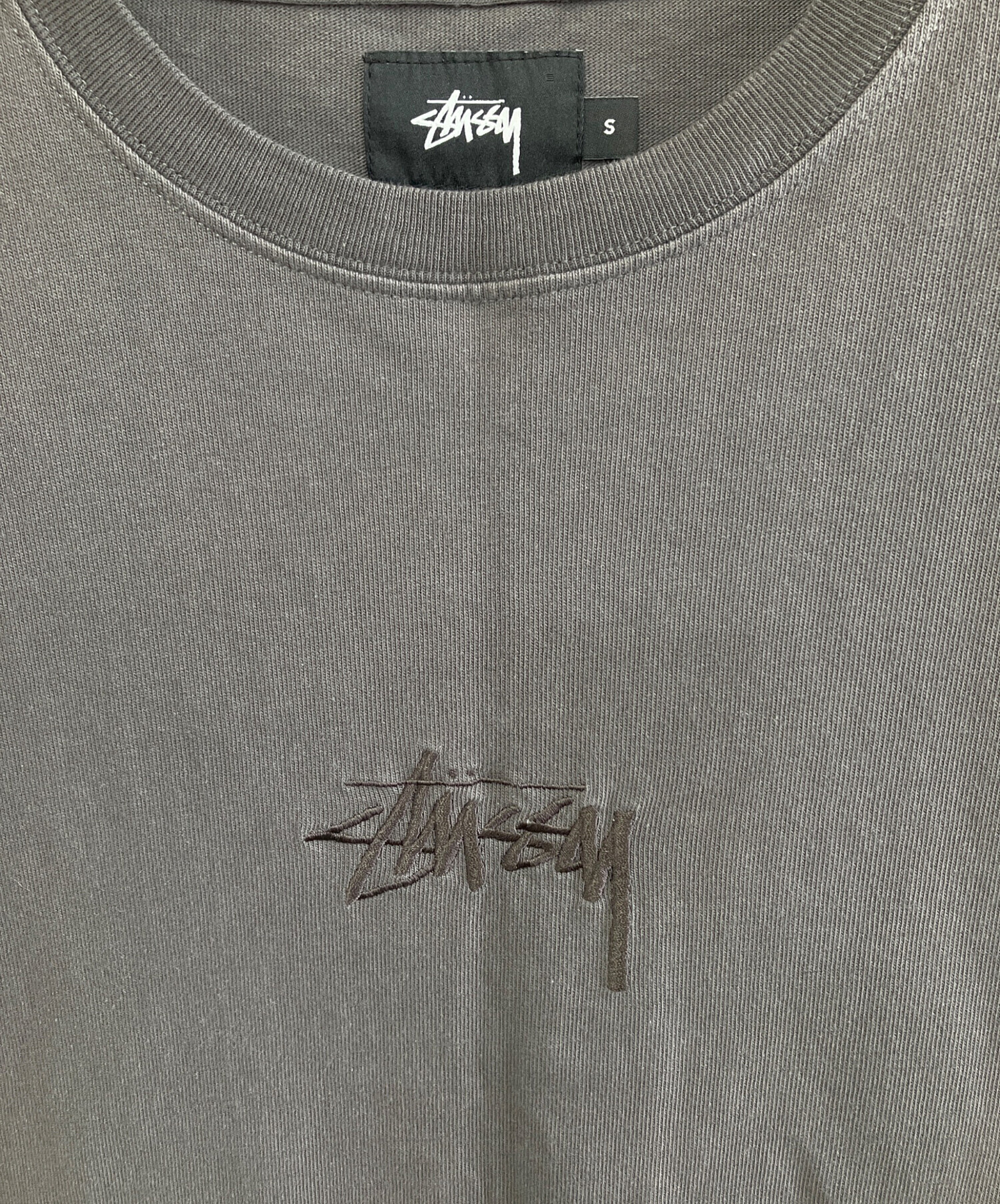 中古・古着通販】stussy (ステューシー) 半袖スウェット グレー サイズ