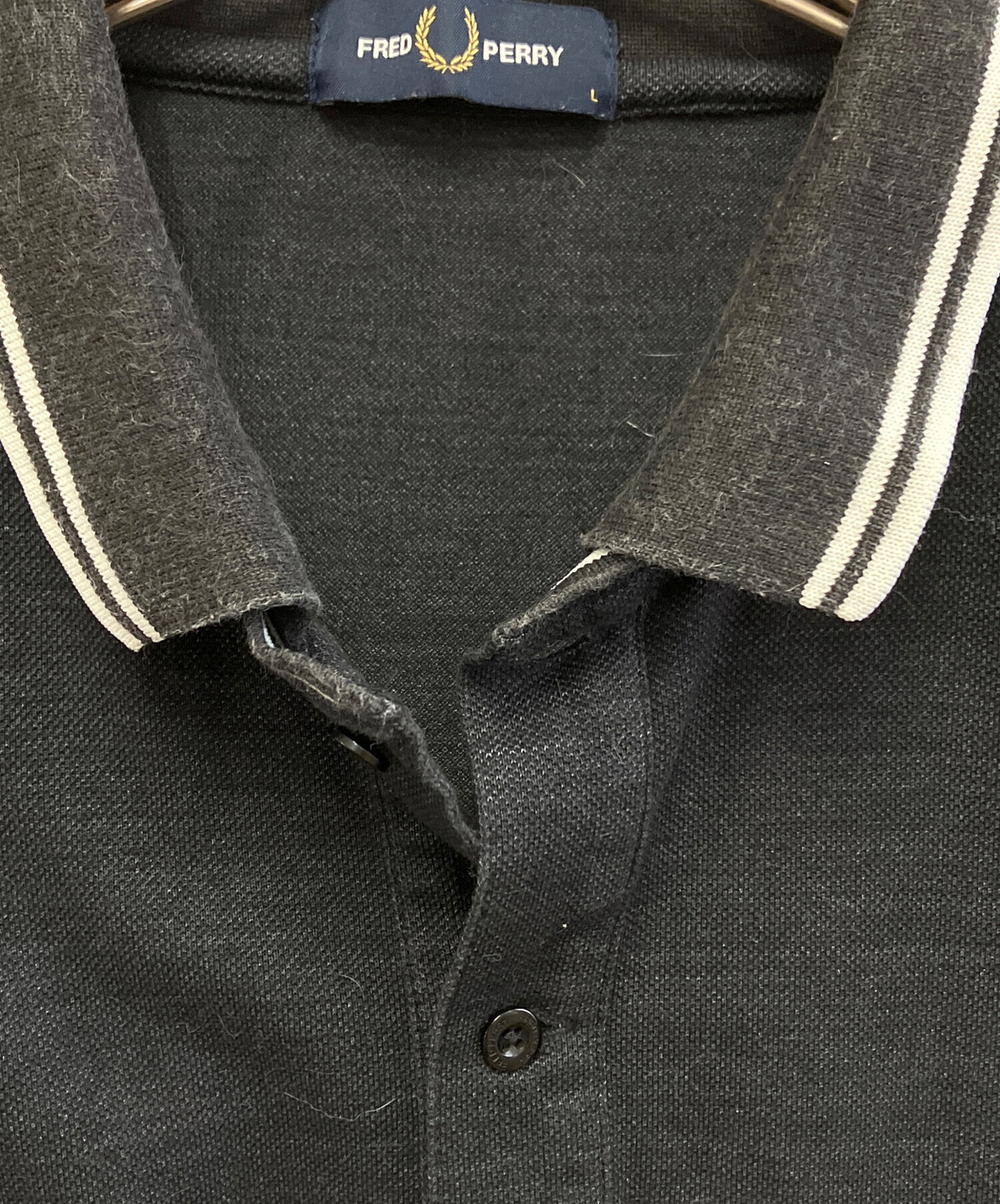 中古・古着通販】FRED PERRY (フレッドペリー) ポロシャツ ブラック
