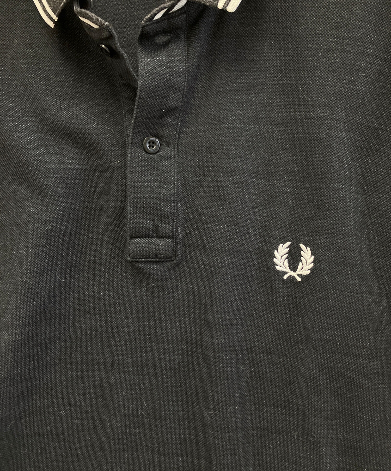 【(値下げ)Fred Perry】(新品・未使用) ブラック ポロシャツ 中古・古着通販】FRED PERRY (フレッドペリー) ポロシャツ ブラック