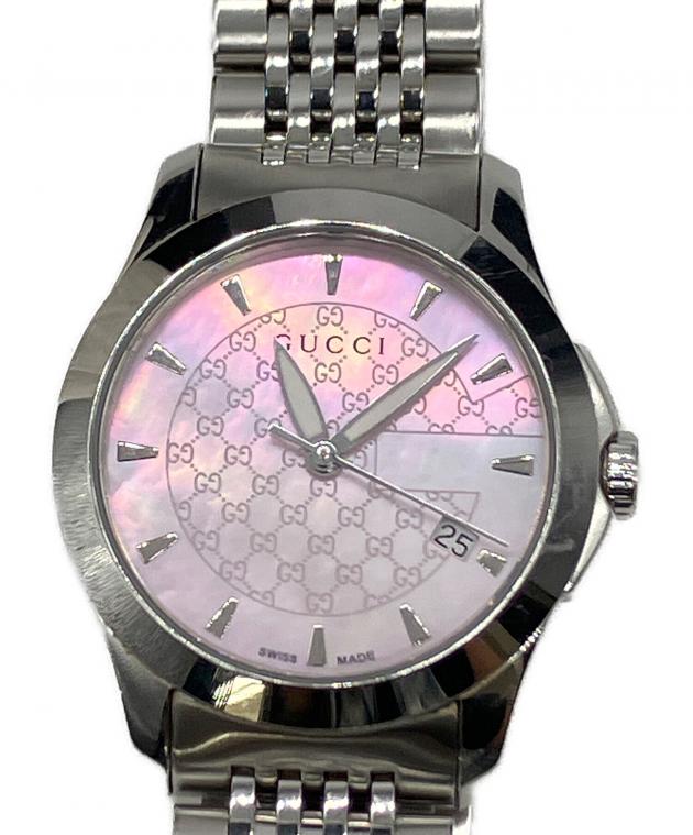 【箱付き発送】　GUCCI 腕時計　ピンクシェル　動作未確認 中古・古着通販】GUCCI (グッチ) 腕時計 ピンクシェル｜ブランド・古着