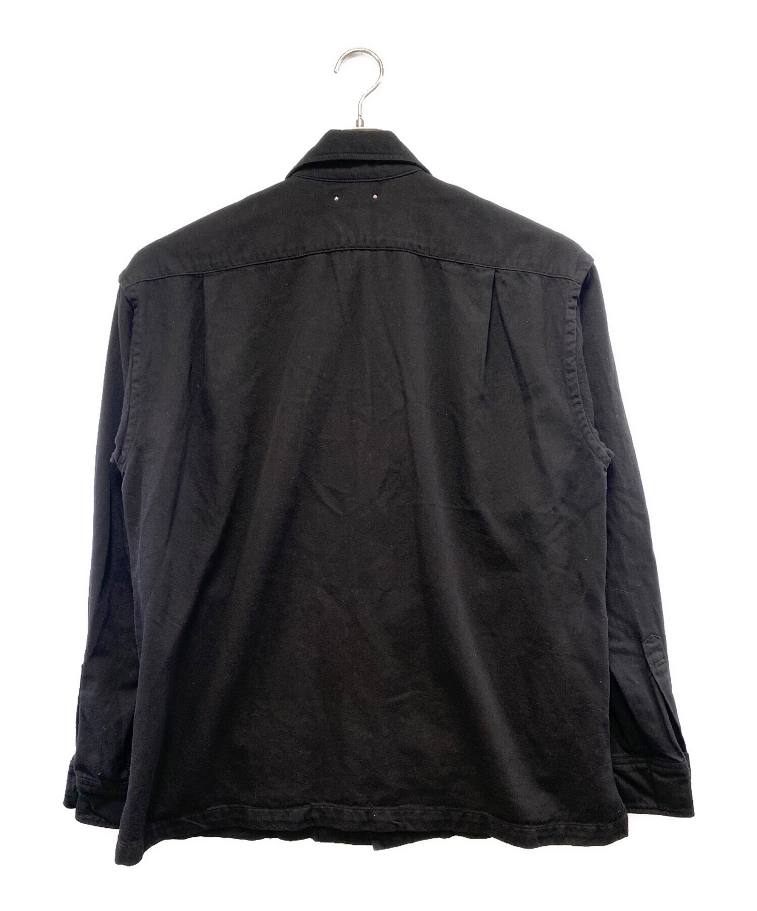新品未使用 タグ付き MINEDENIM マインデニム シャツ ブラック 36 中古・古着通販】MINEDENIM (マインデニム) 長袖シャツ ブラック