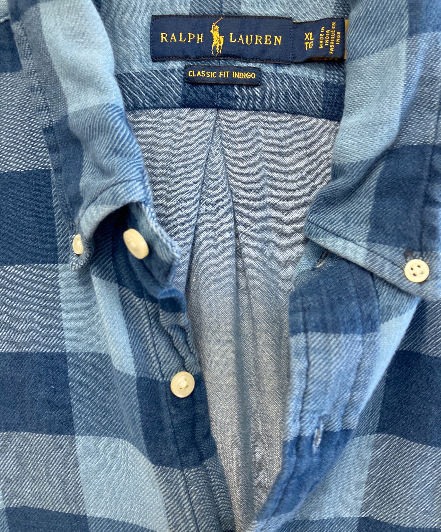 RRL 長袖シャツ 中古・古着通販】RALPH LAUREN (ラルフローレン) 長袖シャツ ブルー