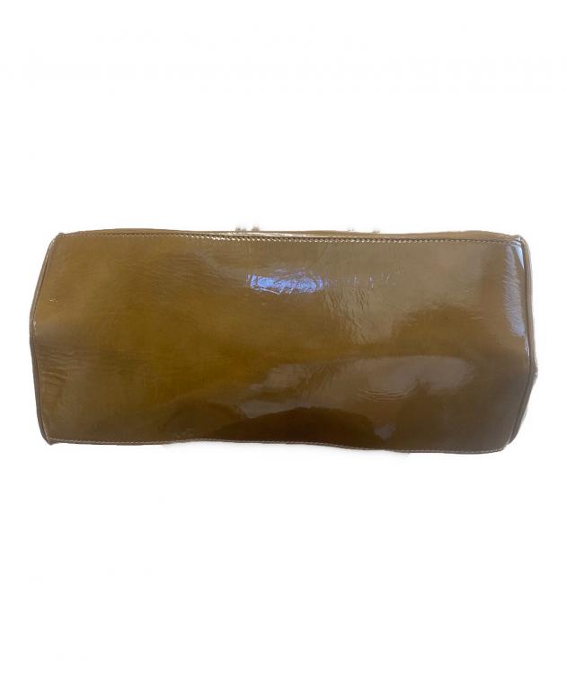 CELINE ブラウンレザートートバッグ 中古・古着通販】CELINE (セリーヌ) レザートートバッグ ブラウン