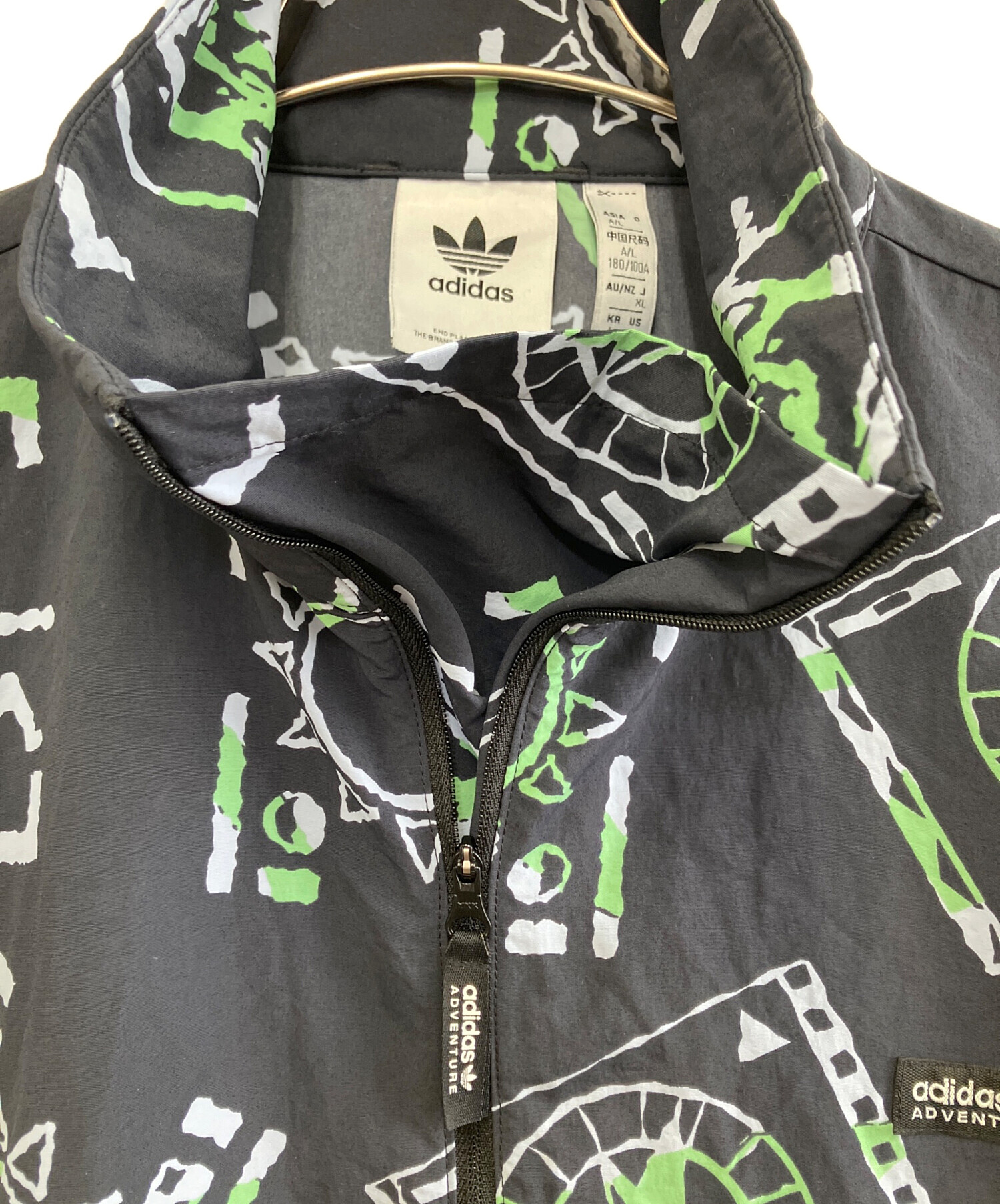 中古・古着通販】adidas (アディダス) アノラックパーカー ネイビー