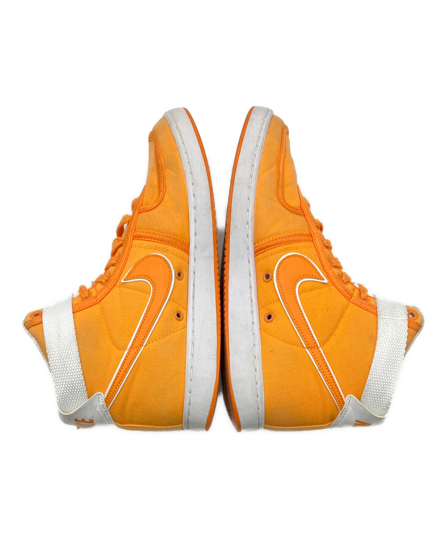 中古・古着通販】NIKE (ナイキ) ハイカットスニーカー オレンジ サイズ