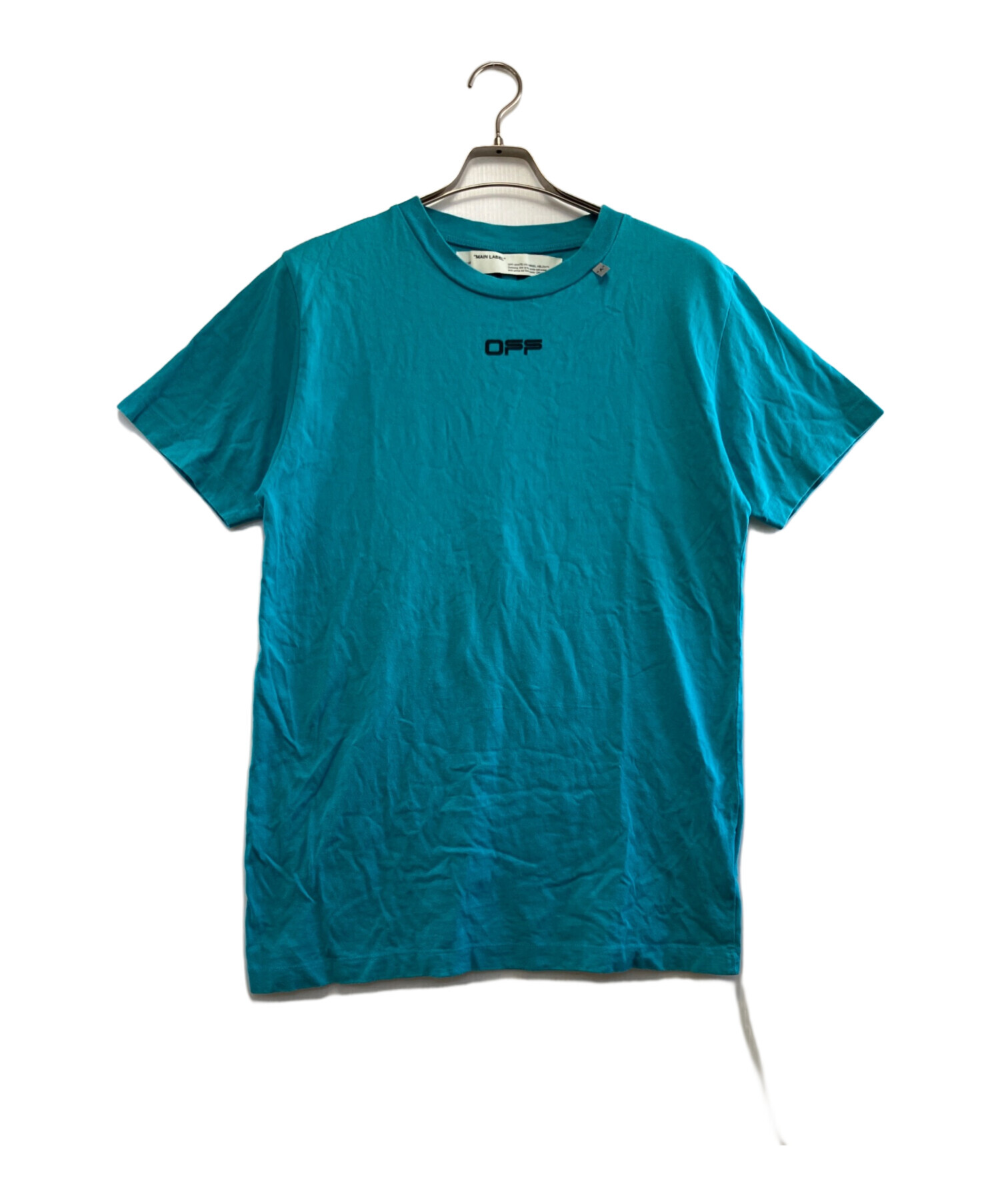 Off-white Ｔシャッツ　ブルー 中古・古着通販】OFFWHITE (オフホワイト) 半袖Tシャツ スカイブルー