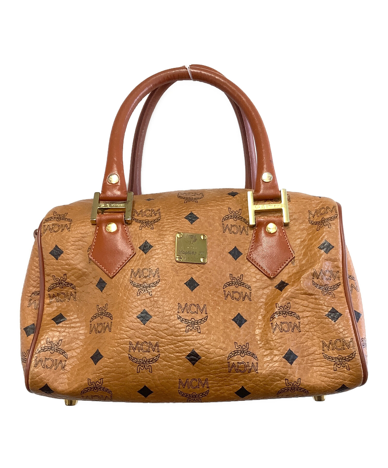 中古・古着通販】MCM (エムシーエム) ミニボストンバッグ ブラウン