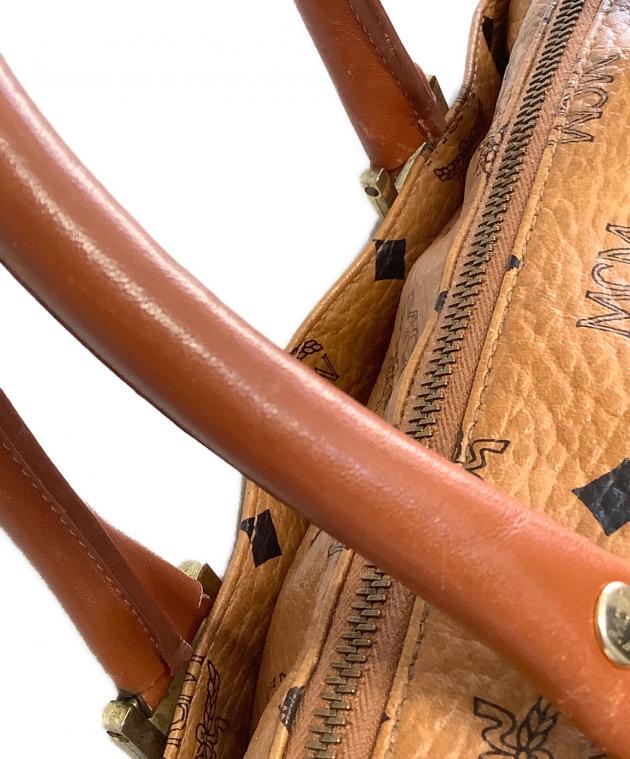 ヴィンテージ　MCM ブラウンレザーボストンバッグ 中古・古着通販】MCM (エムシーエム) ミニボストンバッグ ブラウン