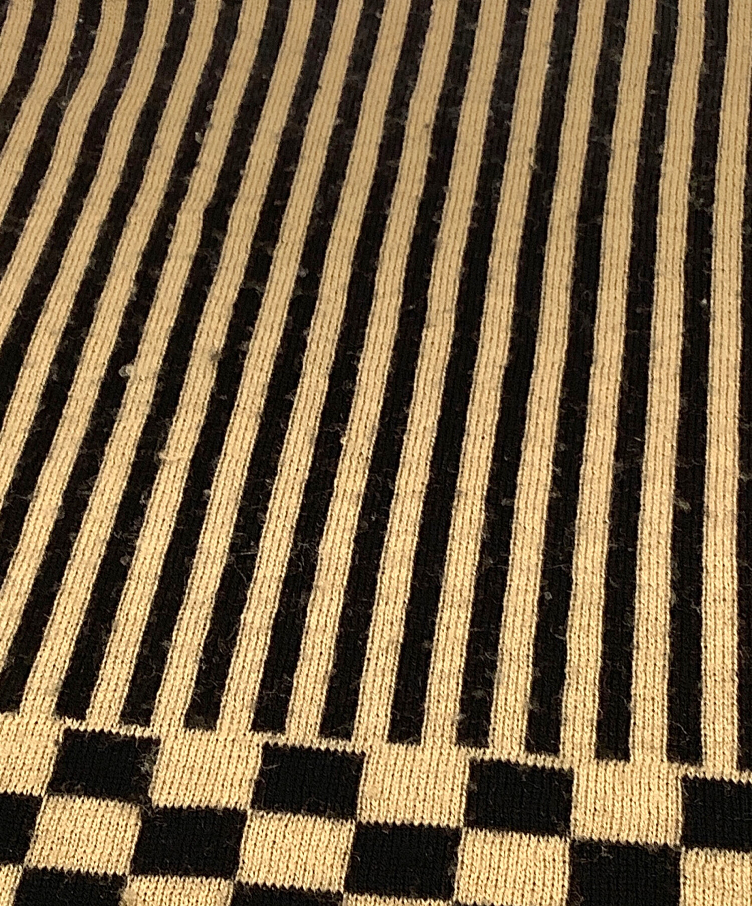 中古・古着通販】FENDI (フェンディ) マフラー ベージュ×ブラック